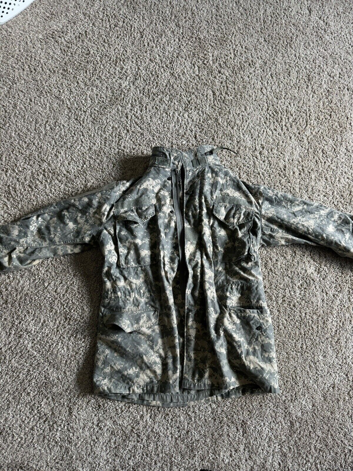 Coat Cold Weather Field Universal Pattern Jacket Medium Long W Hood Air Soft