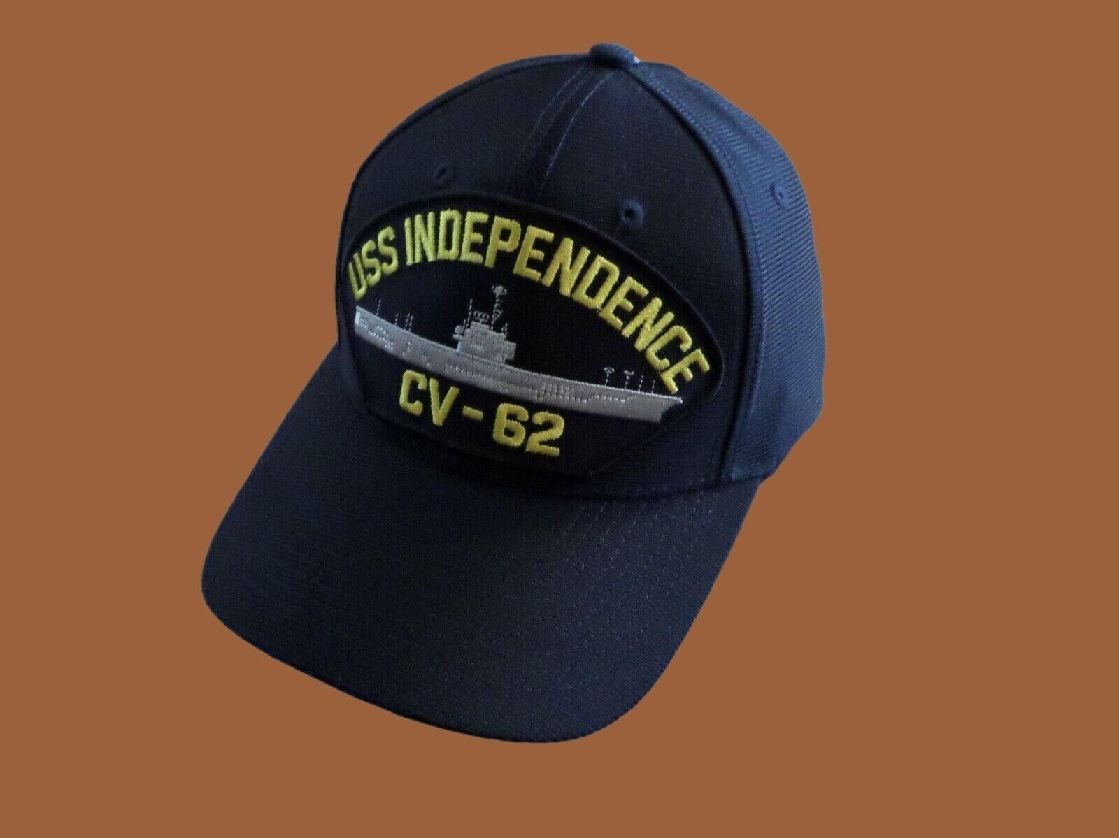 USS INDEPENDENCE CV-62 NAVY SHIP HAT U.S MILITARY OFFICIAL BALL CAP U.S.A MADE