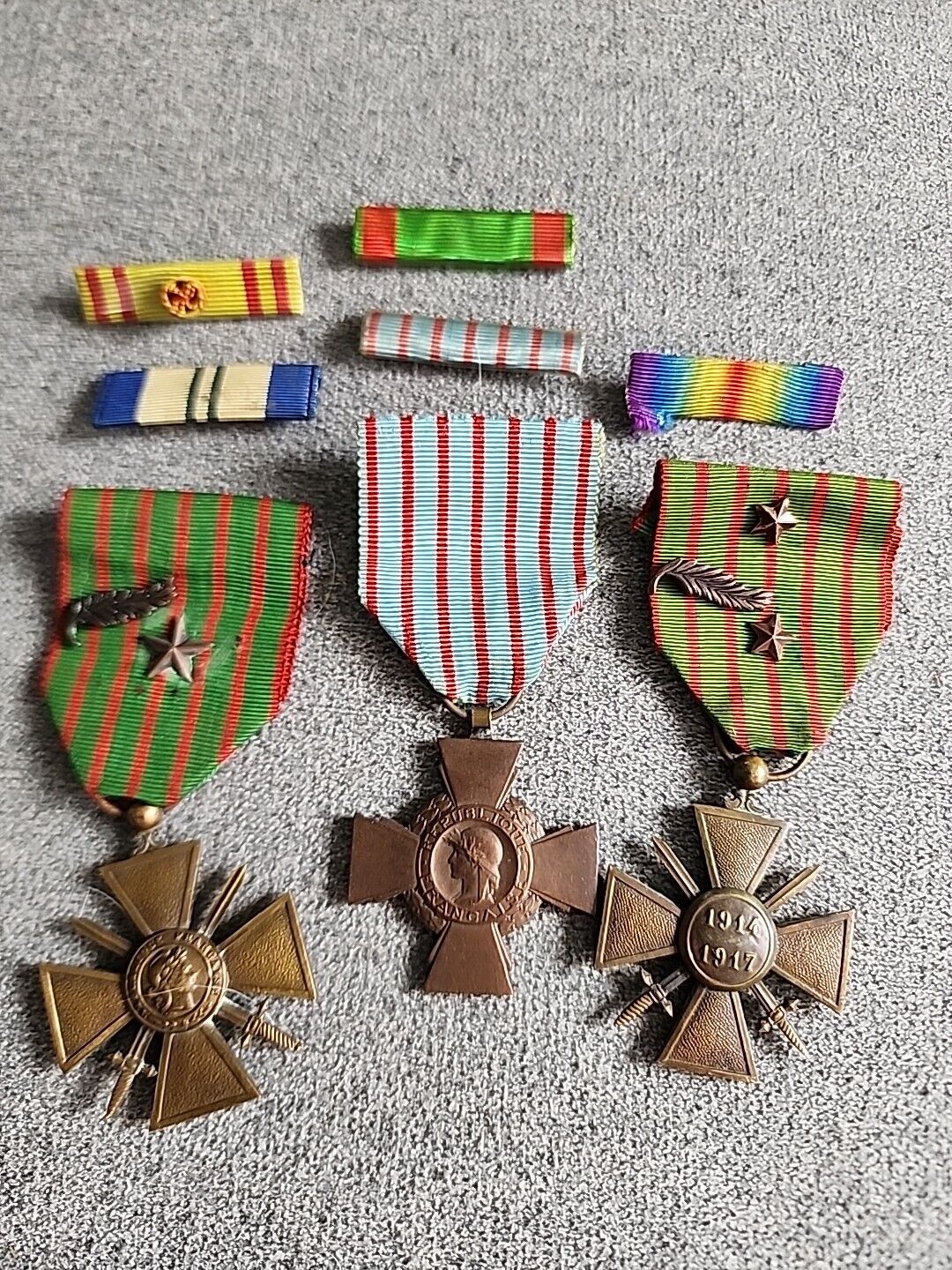 WW1 FRENCH MEDALS -RIBBONS DEALER LOT SALE SEE AUCTIONS -HUGE SALE GOING ON
