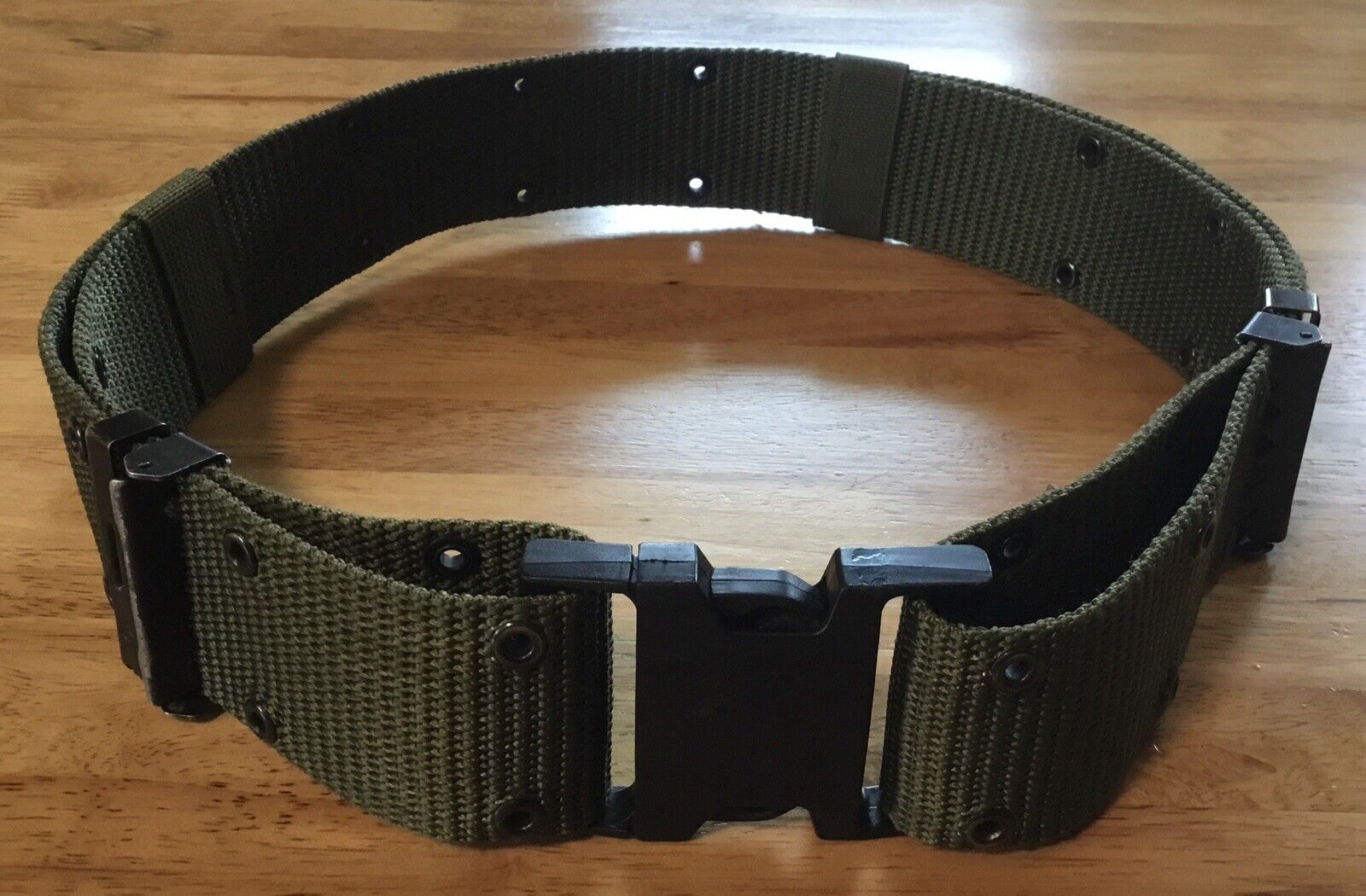 Army Pistol Belt ~Olive Green ~US Military ALICE Web Gear ~Large