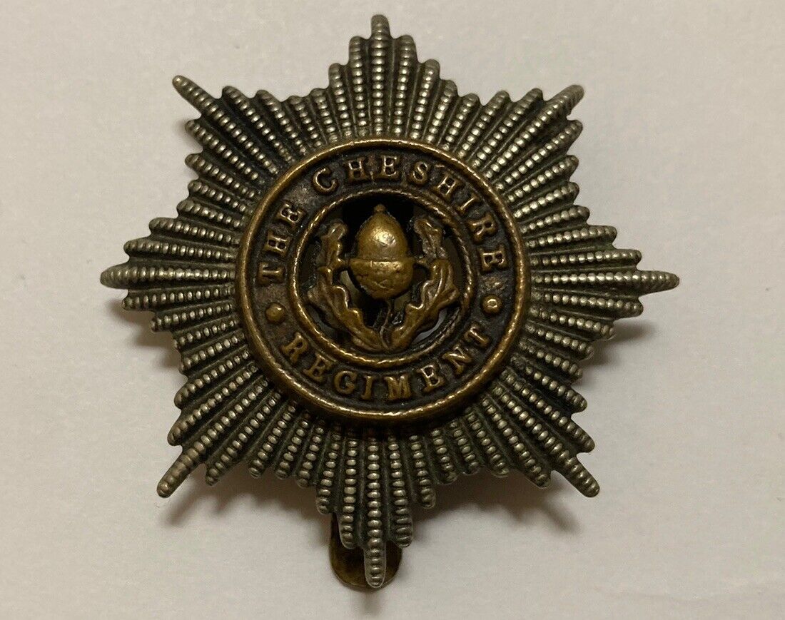 Cheshire Regiment Original British Army Cap Badge WW2