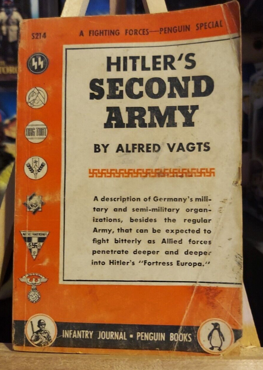 Vintage 1943 HITLER'S SECOND ARMY Infantry Journal - Penguin Books Softcover