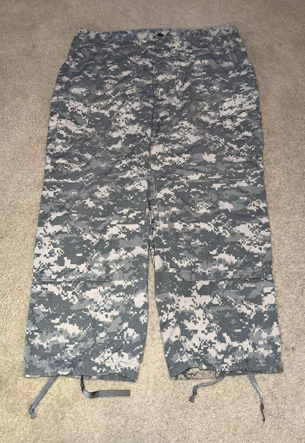 Army ACU Uniform Combat Army Warrior Gray Field CAMO Pants Trousers - XL SHORT