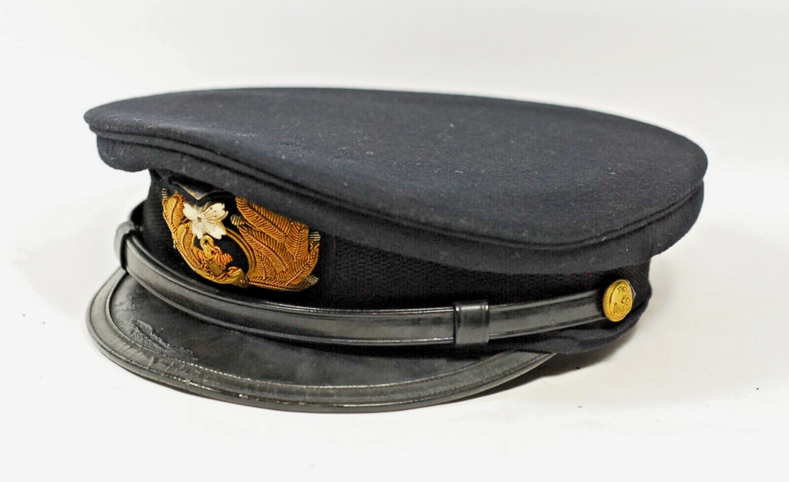 WW2 Japanese Navy Officer's Cap Named