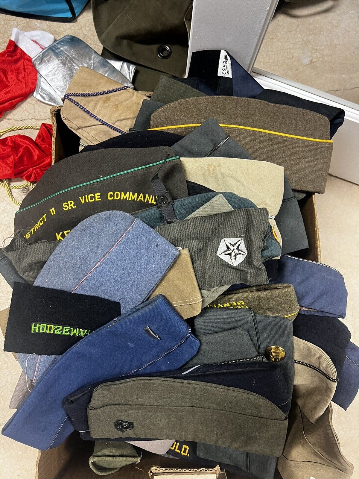 WW1-1980s Garrison Caps Two Per Purchase
