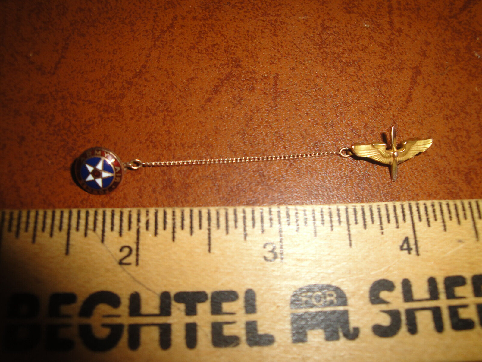 WWII USAAF SWEETHEART PIN, 10K YELLOW GOLD (2.5-GRAMS), AMICO, ARMY AIR FORCE