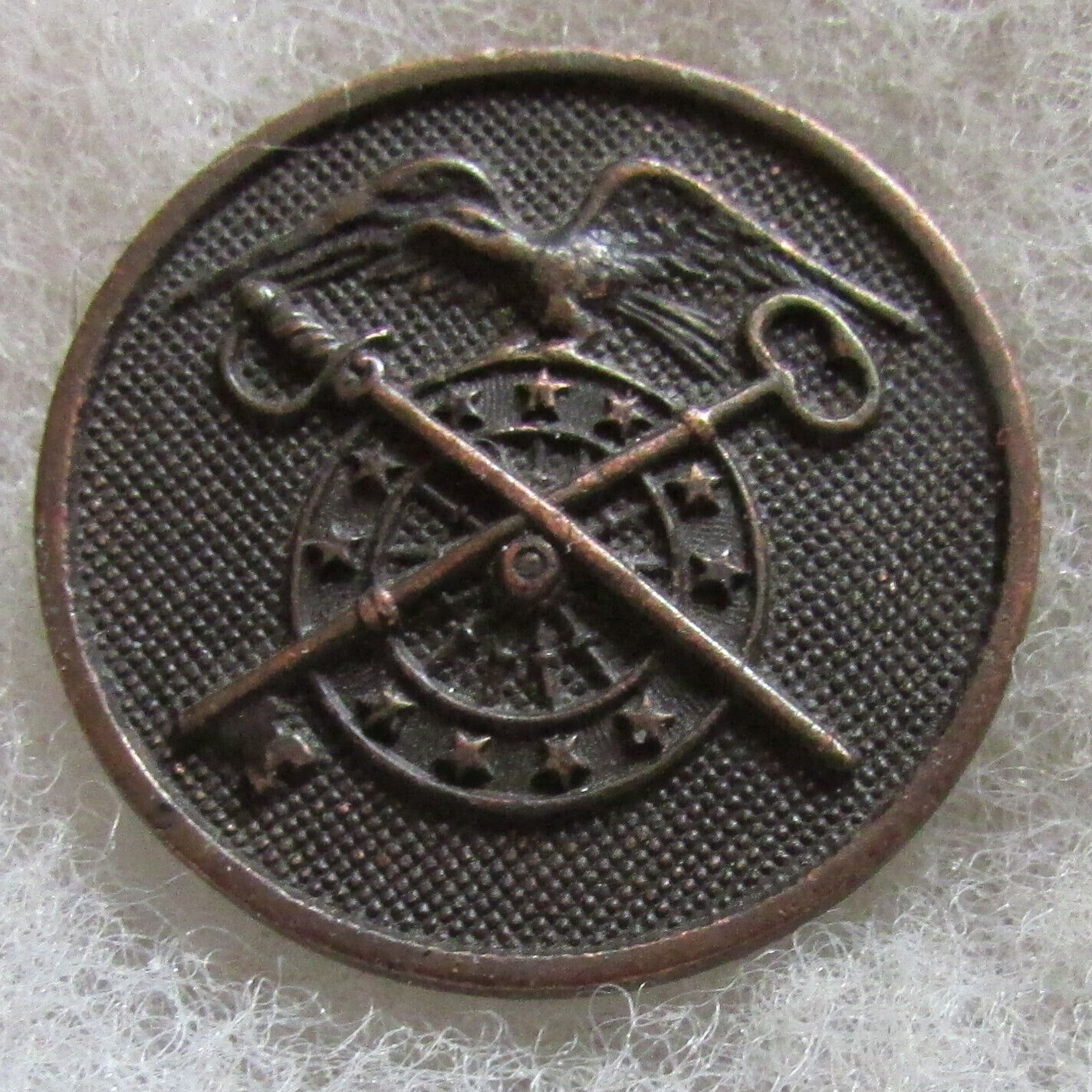 WW1 US Quartermaster Corps Collar Disc with nut