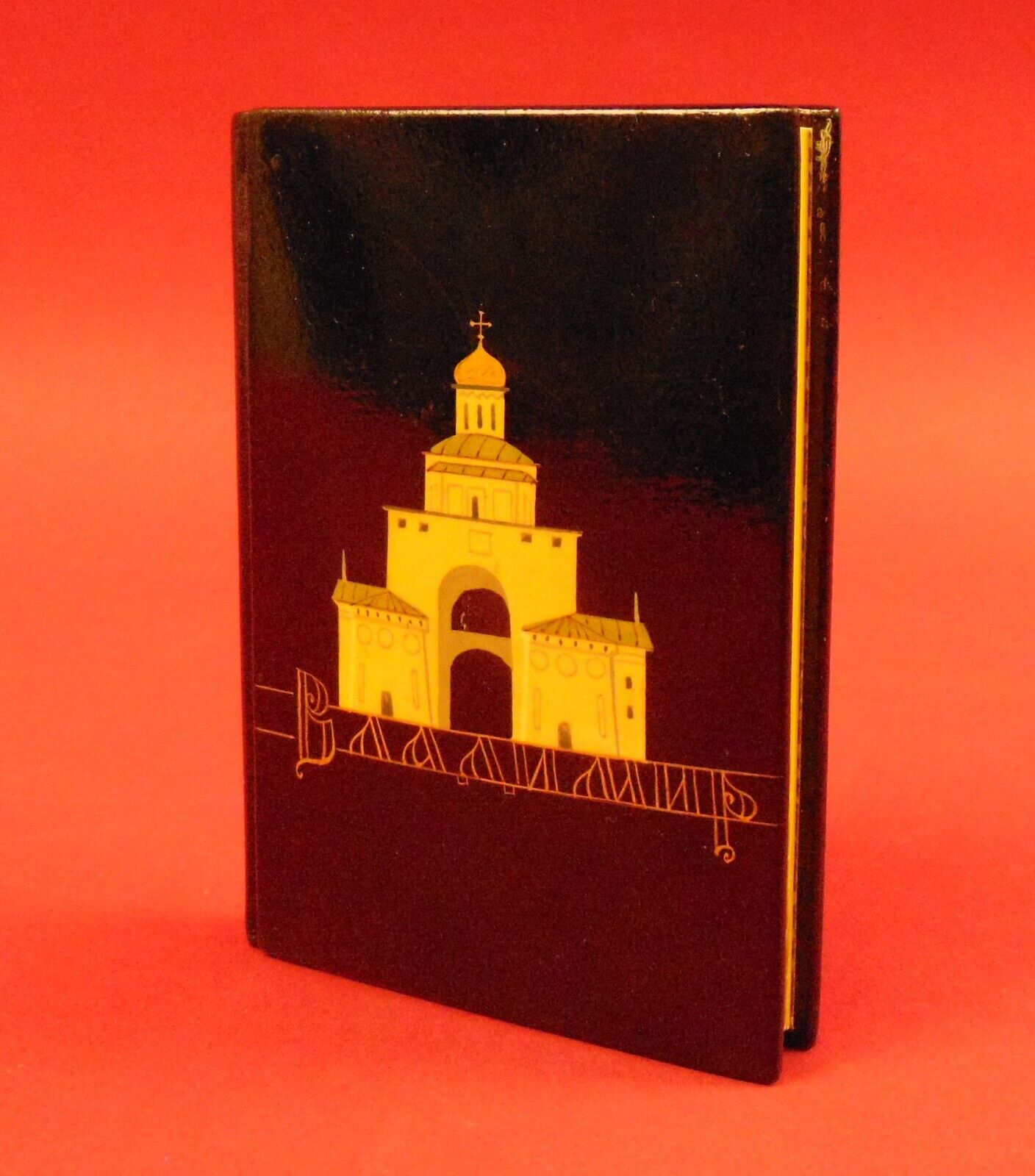 Soviet Notebook Address Book c 1970s Souvenir Russian Fedoskino / Palekh Style