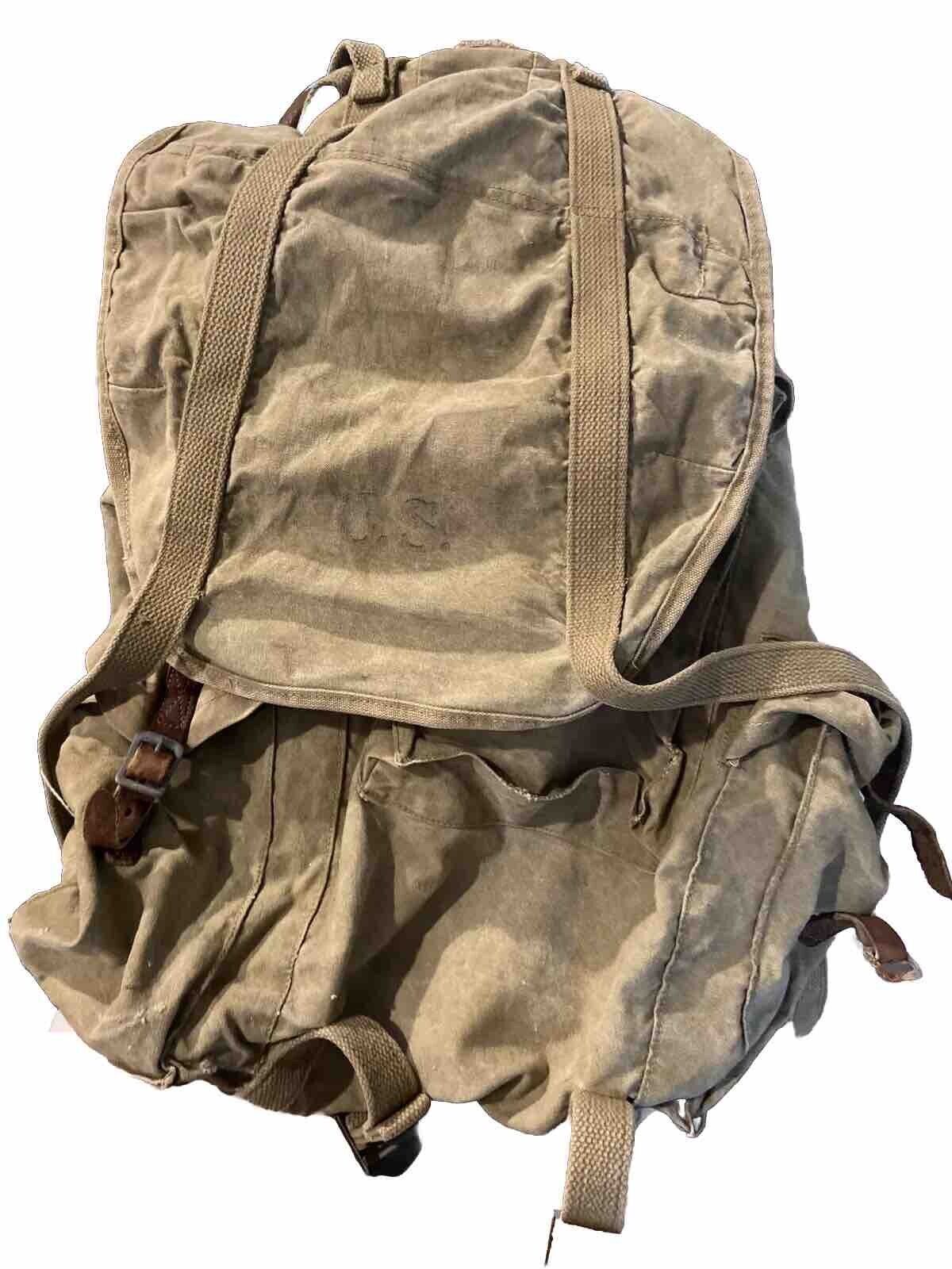 Vintage 1943 US Army Metal  Frame Backpack