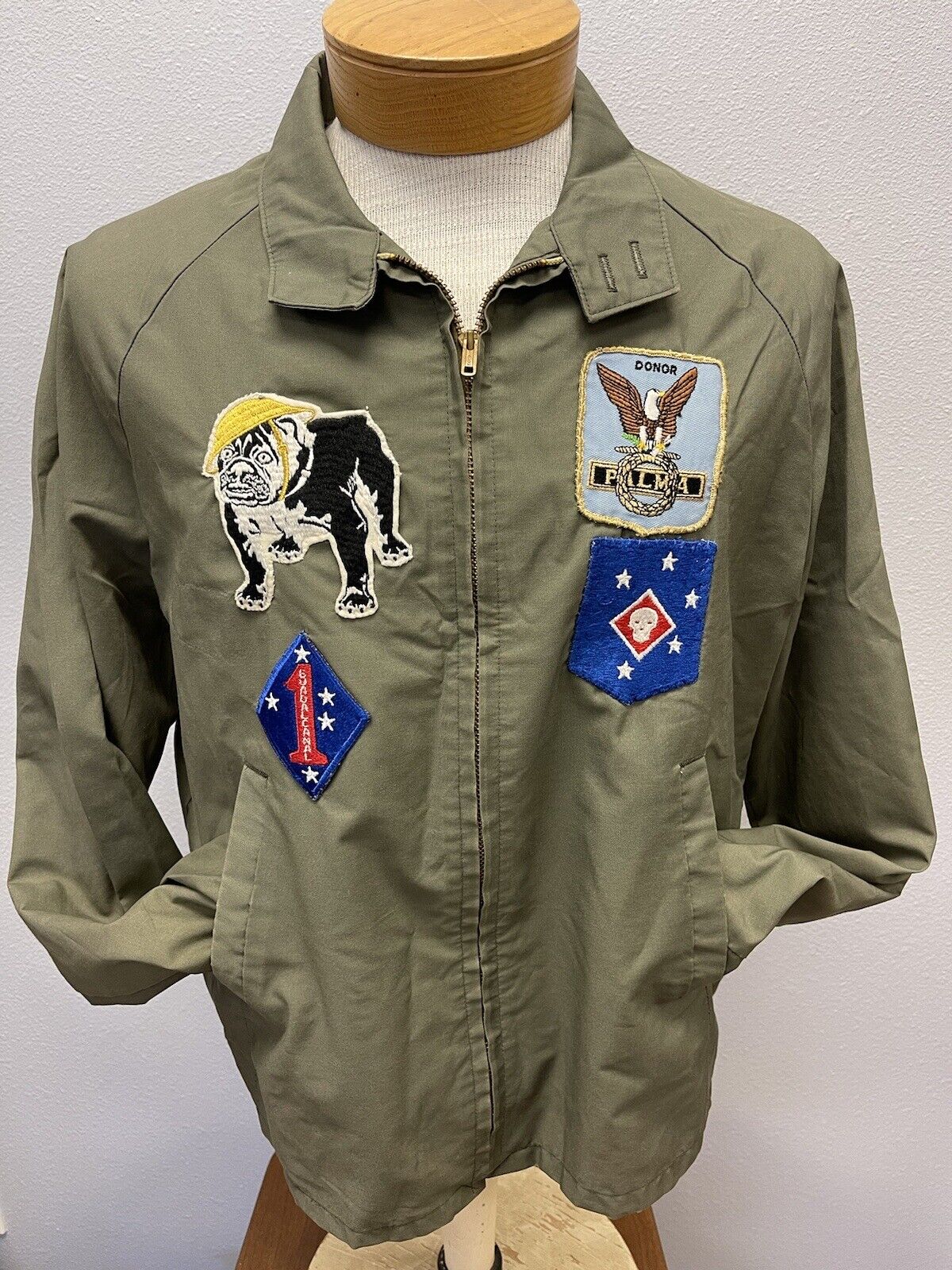 Vintage US Marine Jacket With Patches
