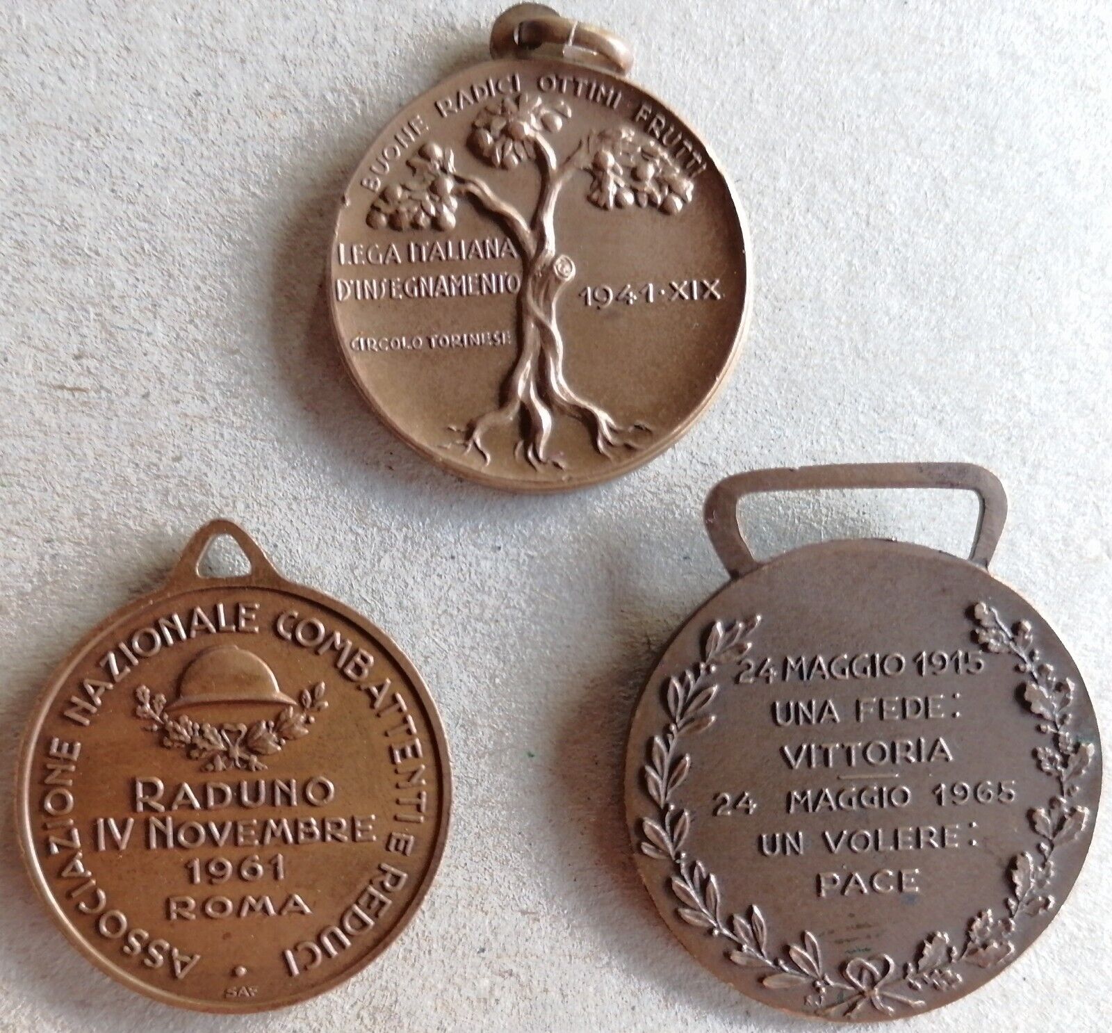 3 Italian Military Medals