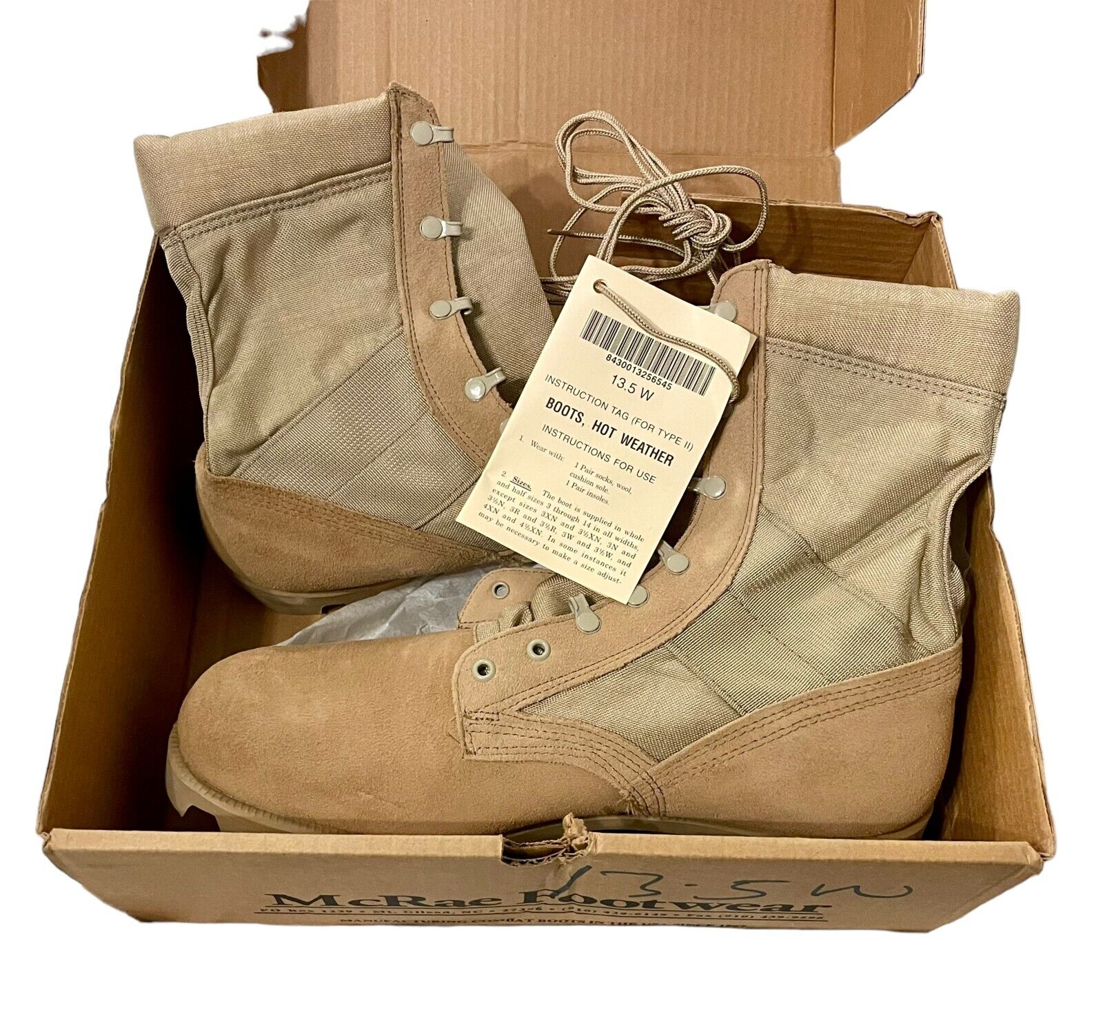 McRae Footwear USGI Army Combat Boot (Hot Weather) Men’s Size 13.5W