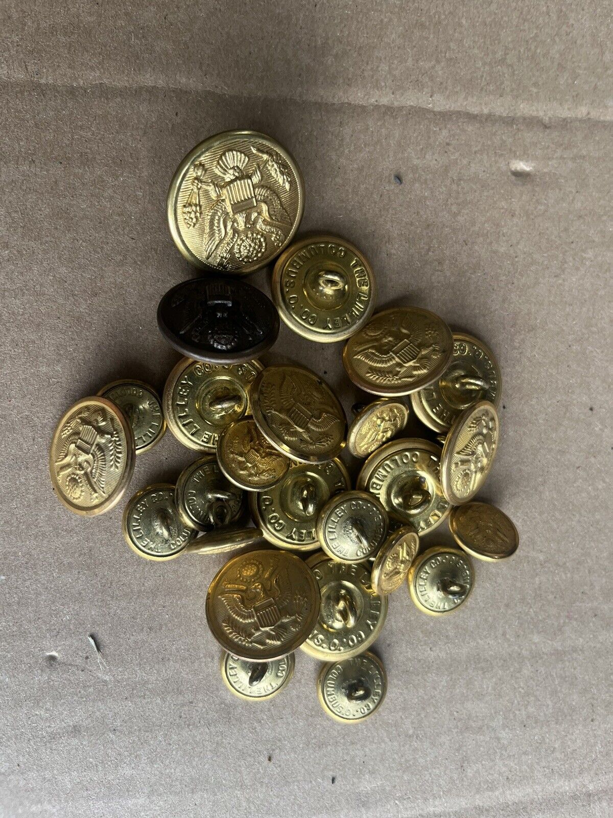 Military Buttons Vintage