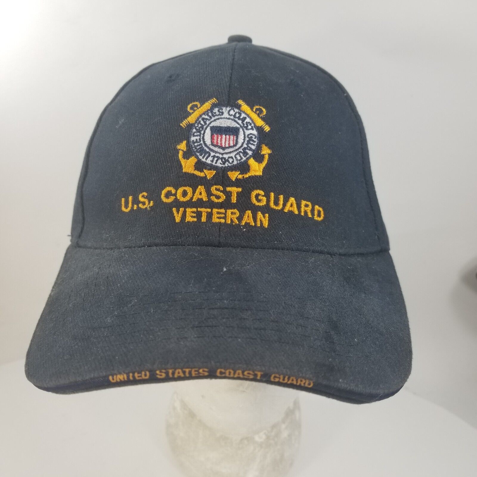 US Coast Guard Veteran Corp, Military Cap/Hat Blue Yellow Anchor