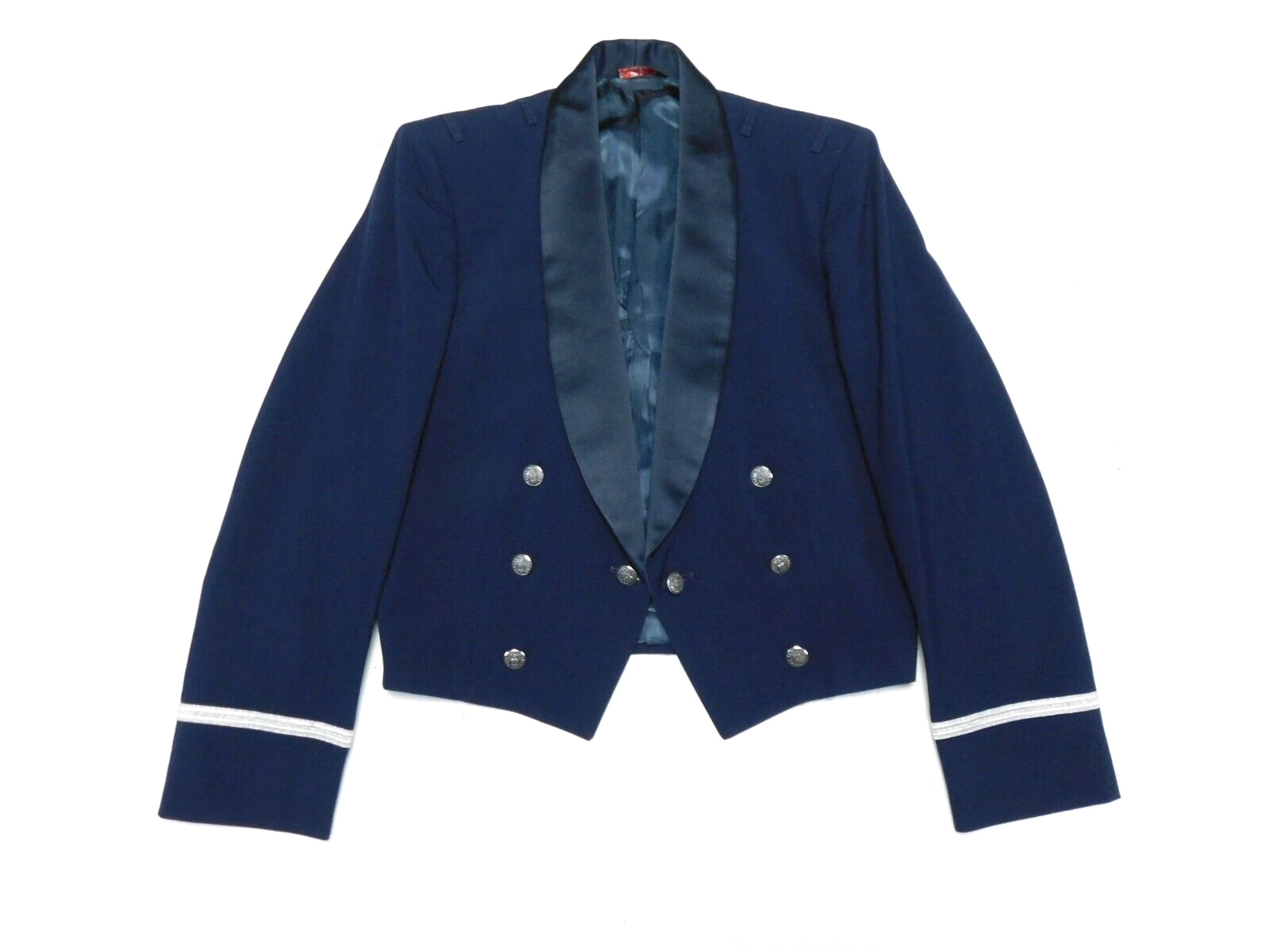 US Air Force Mess Dress Coat 40 Reg Officer Blue Formal Uniform Jacket Poly/Wool
