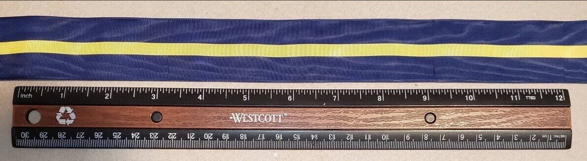 12 Inches of Navy Distinguished Service Medal Replacement Ribbon
