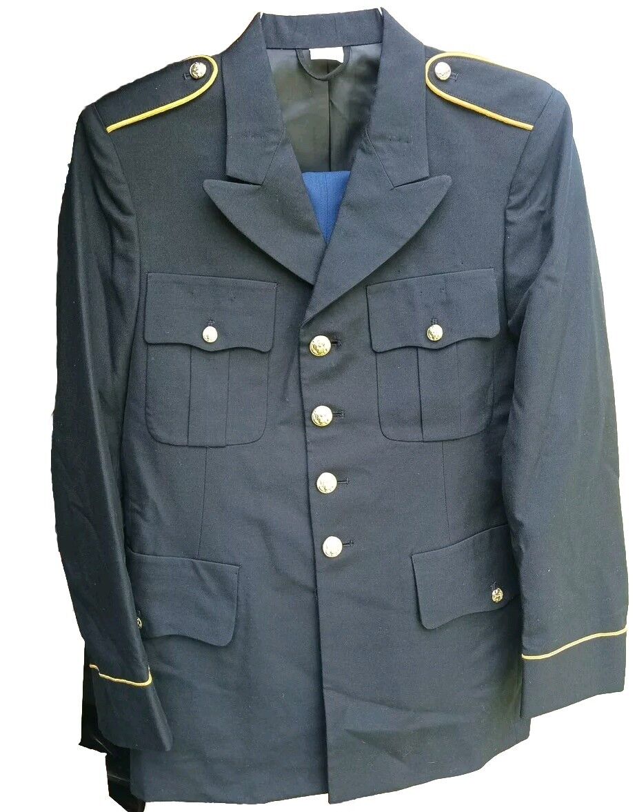 US Army Dress Blue Uniform Jacket Size 37RC - Pants 32SC