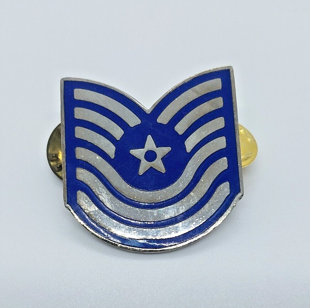 United States Air Force USAF E-6  Tech Sergeant Rank Lapel Hat Pin Vintage