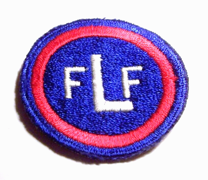 SCARCE ORIGINAL FULLY EMBROIDERED WW2 FRENCH LIAISON FORCES WHITEBACK PATCH