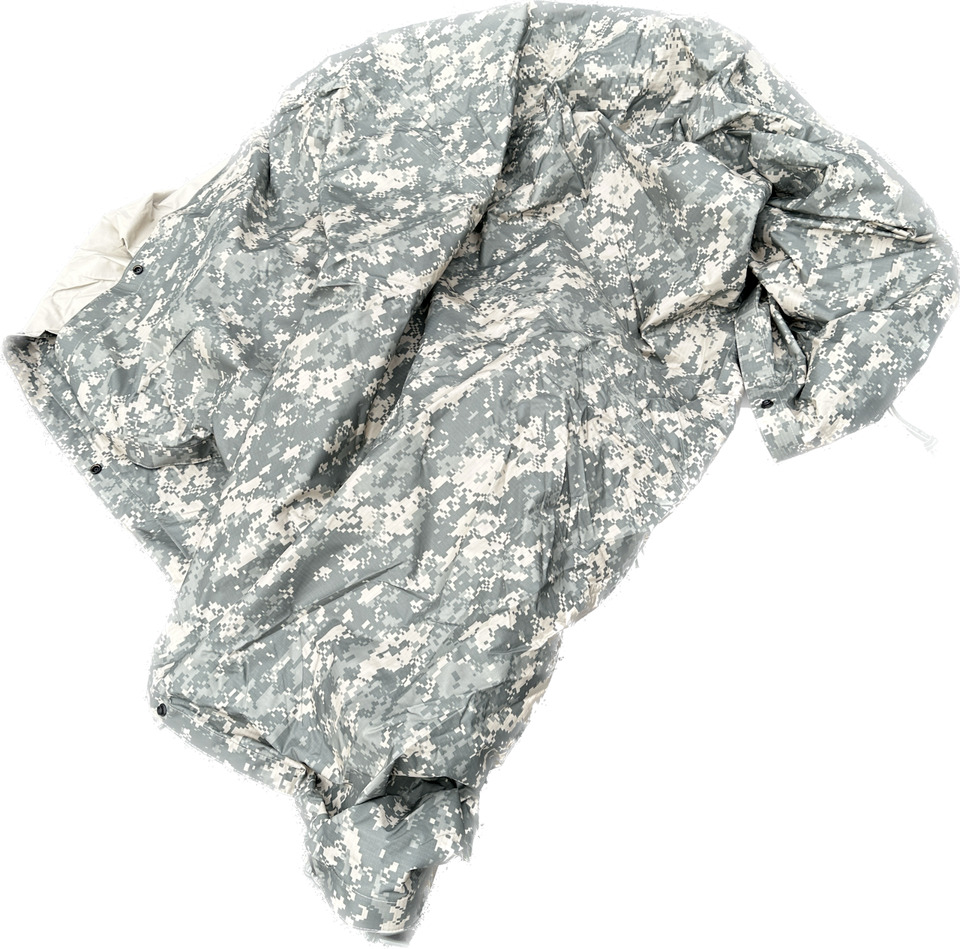 US Military Army ACU Digital Wet Weather PONCHO LINER Woobie Blanket Faded GC