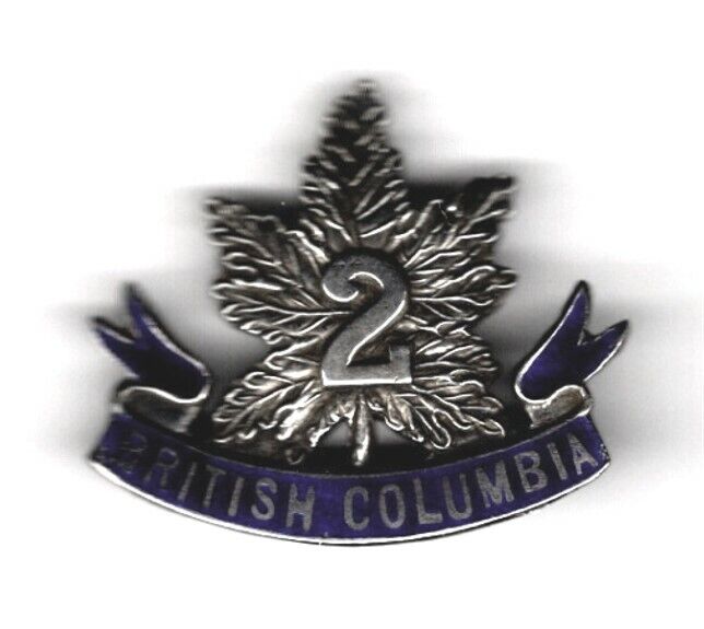 WW1 BC Canada 30th Battalion CEF .925 Sweetheart Pin 