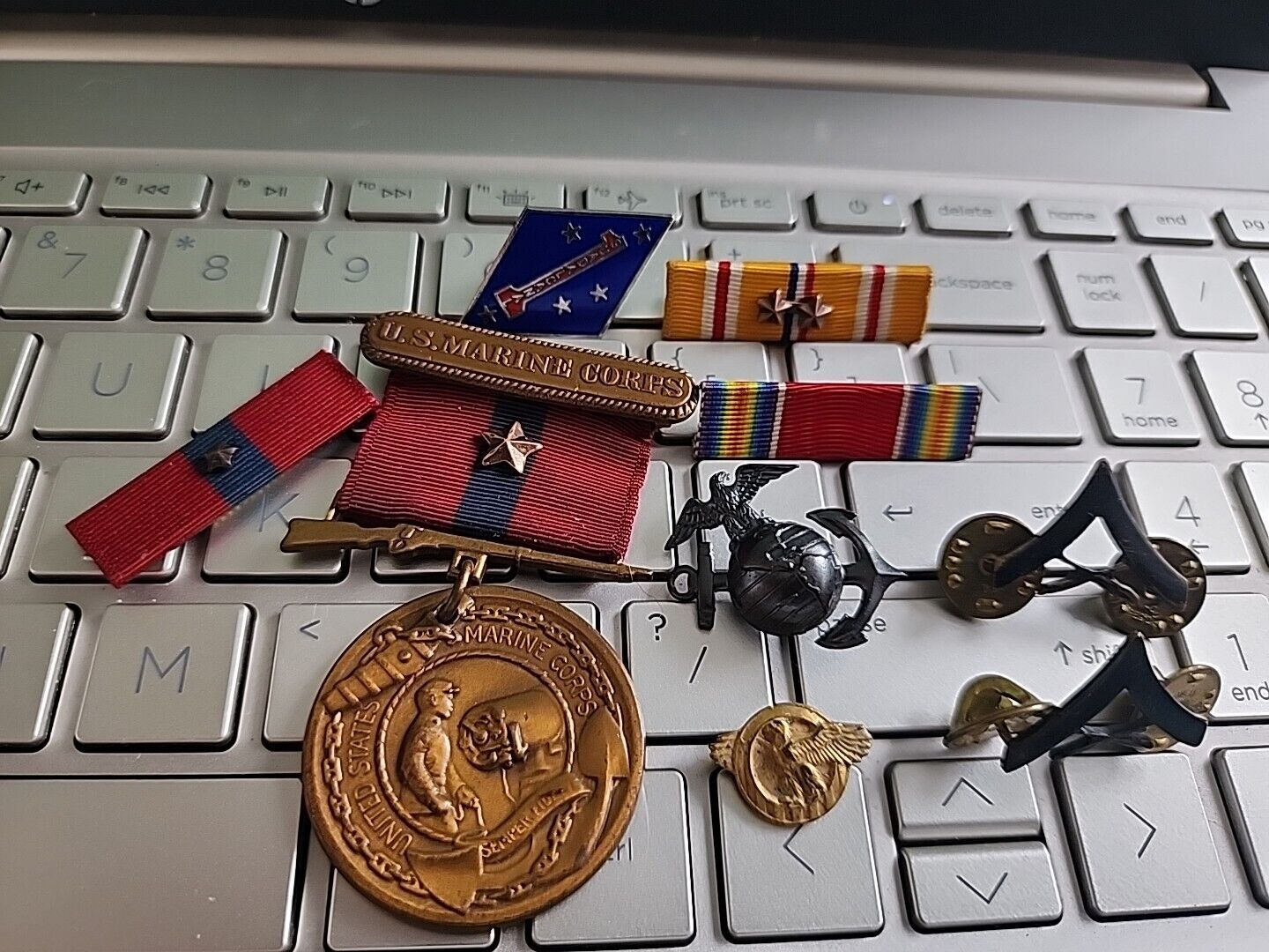 WW2 USMC Good Conduct Medal +Badges + Ribbons  REAL THING SEE STORE WW1-WW2