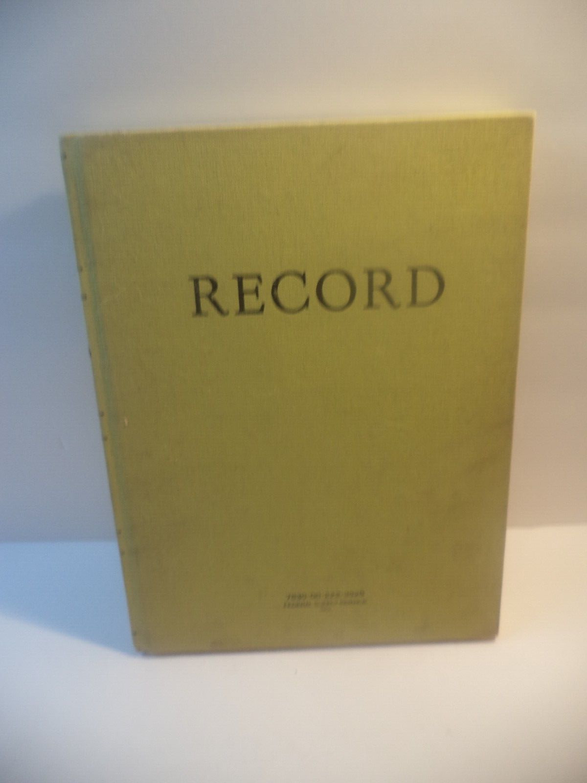 Blank Green  Military Record Book