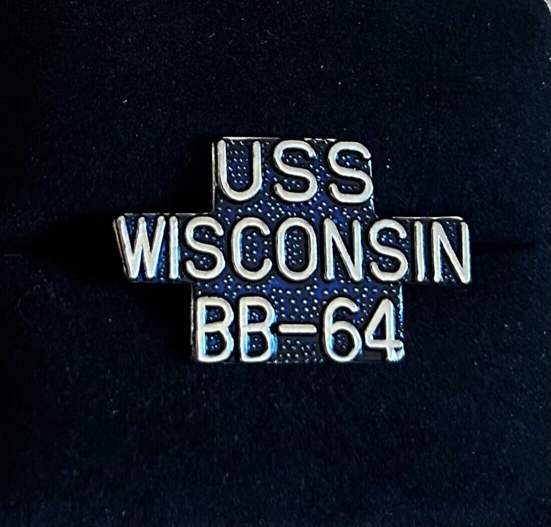 USS WISCONSIN BB-64 PIN - U.S. NAVY - NEW - 