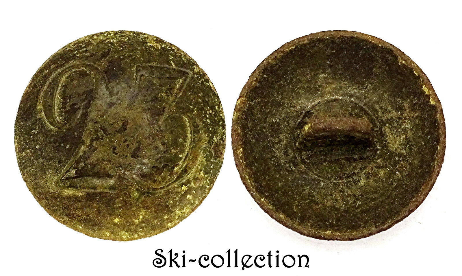 Russia Button 23° Regiment Infantry, Troupes (1833-1856) 0 7/8in