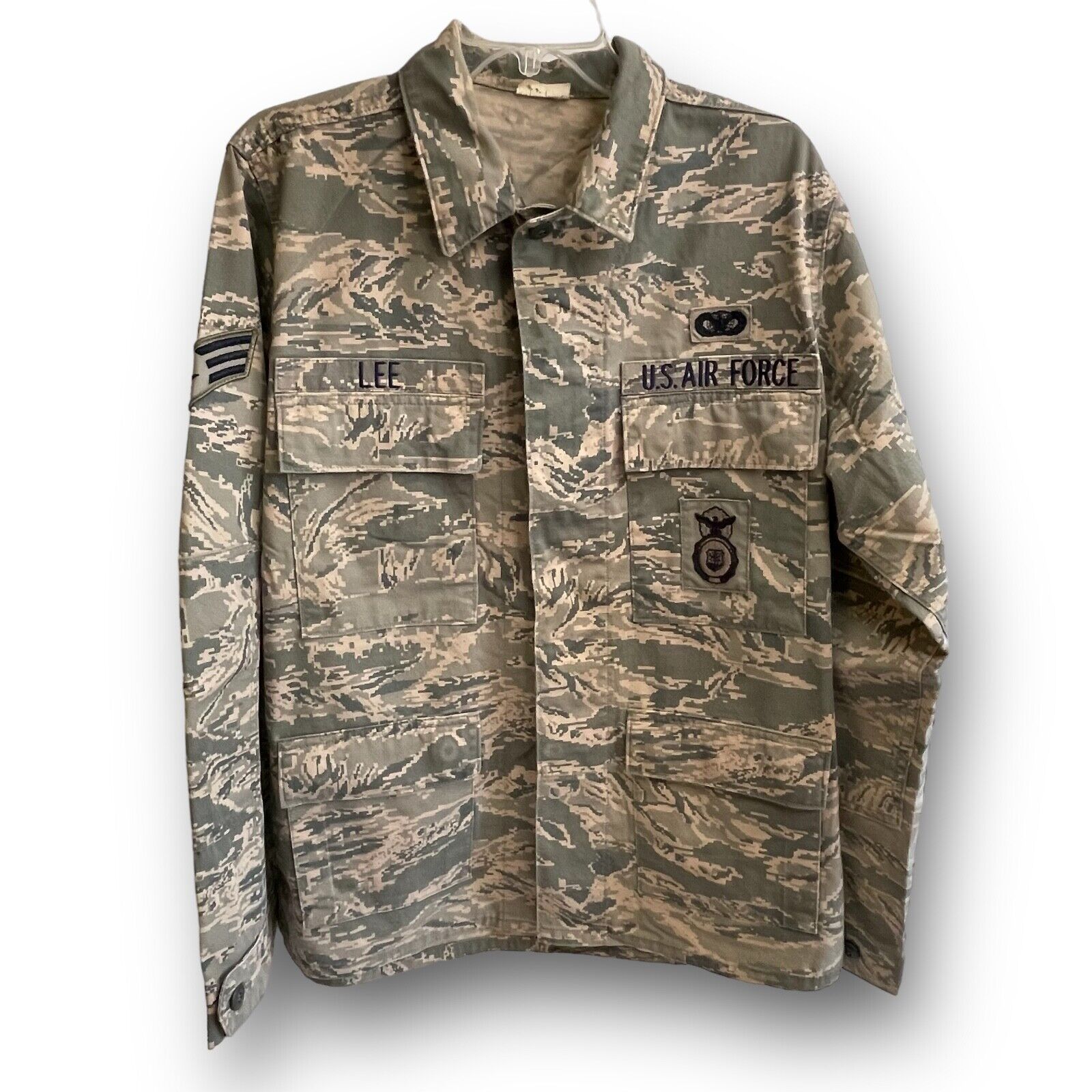 US Air Force Military Utility Camouflage Camo Men\'s Coat 40R