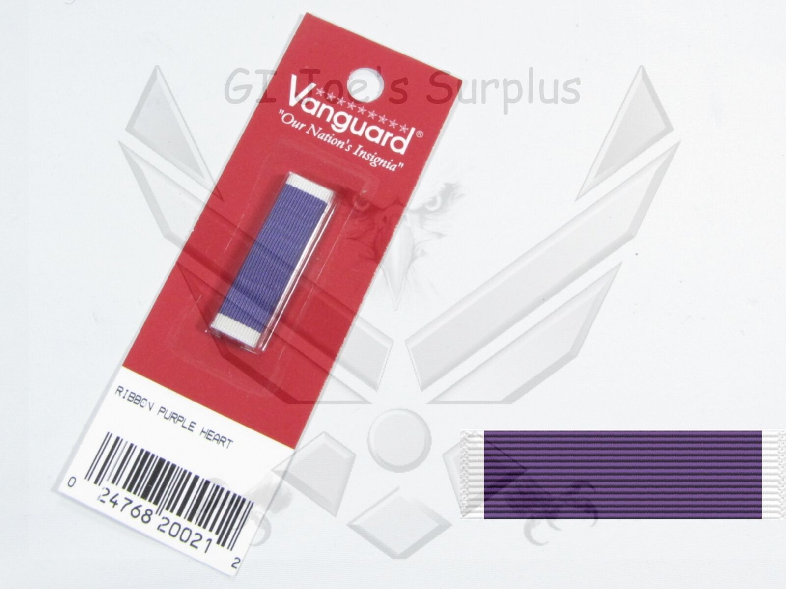 VANGUARD Genuine U.S. Military Ribbon Purple (PH) 3G4