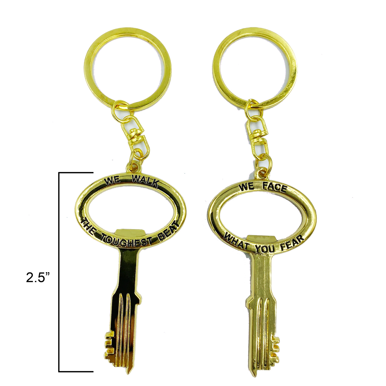 GG-021 Gold Prison Jail Key bottle opener keychain challenge coin Correctional O