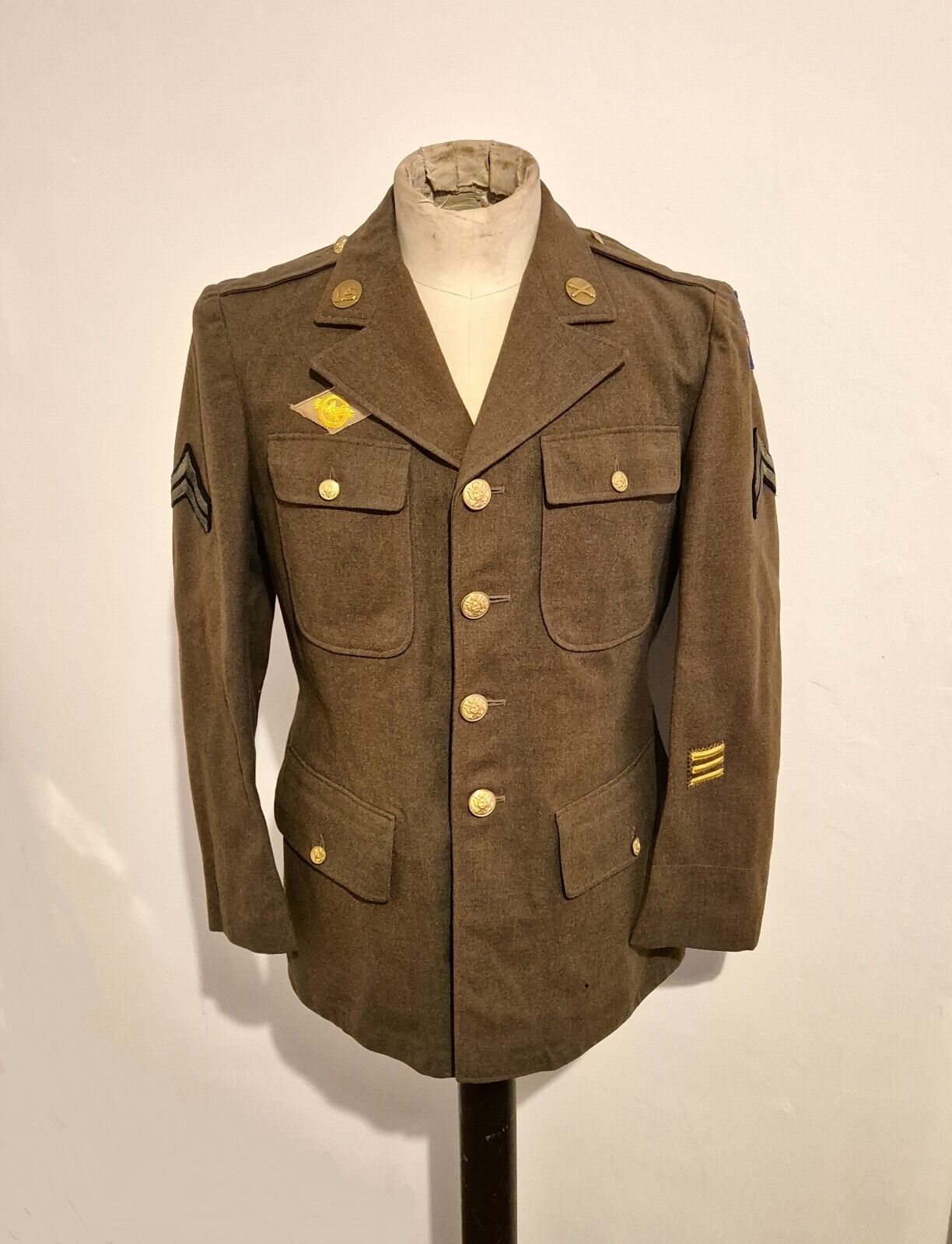 WW2 American US Army Pacific Field Artillery Corporal A Class Jacket 1942