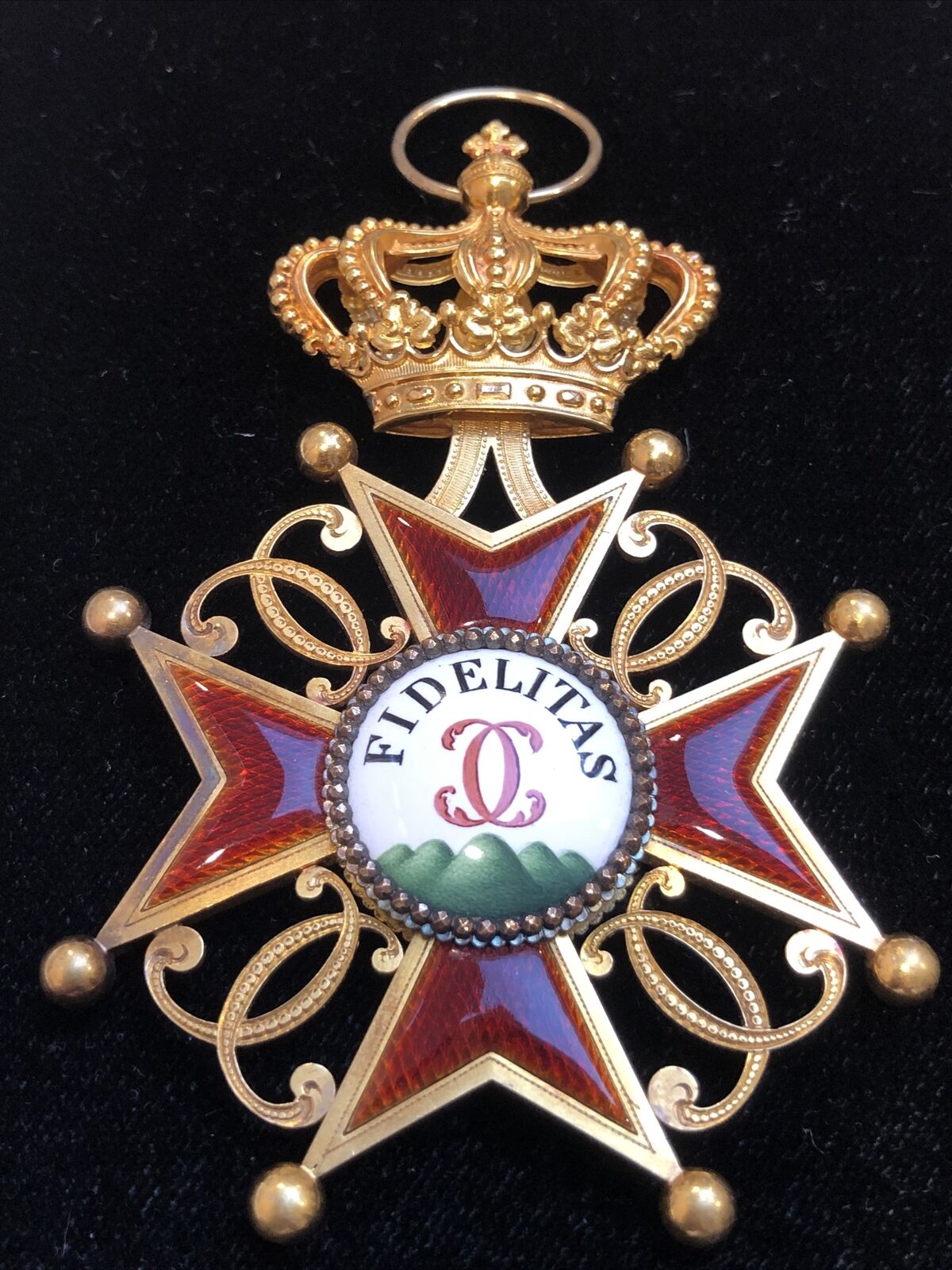 Imperial Germany.Baden,Order House Of Fidelity Grand Cross In Gold And Enamel