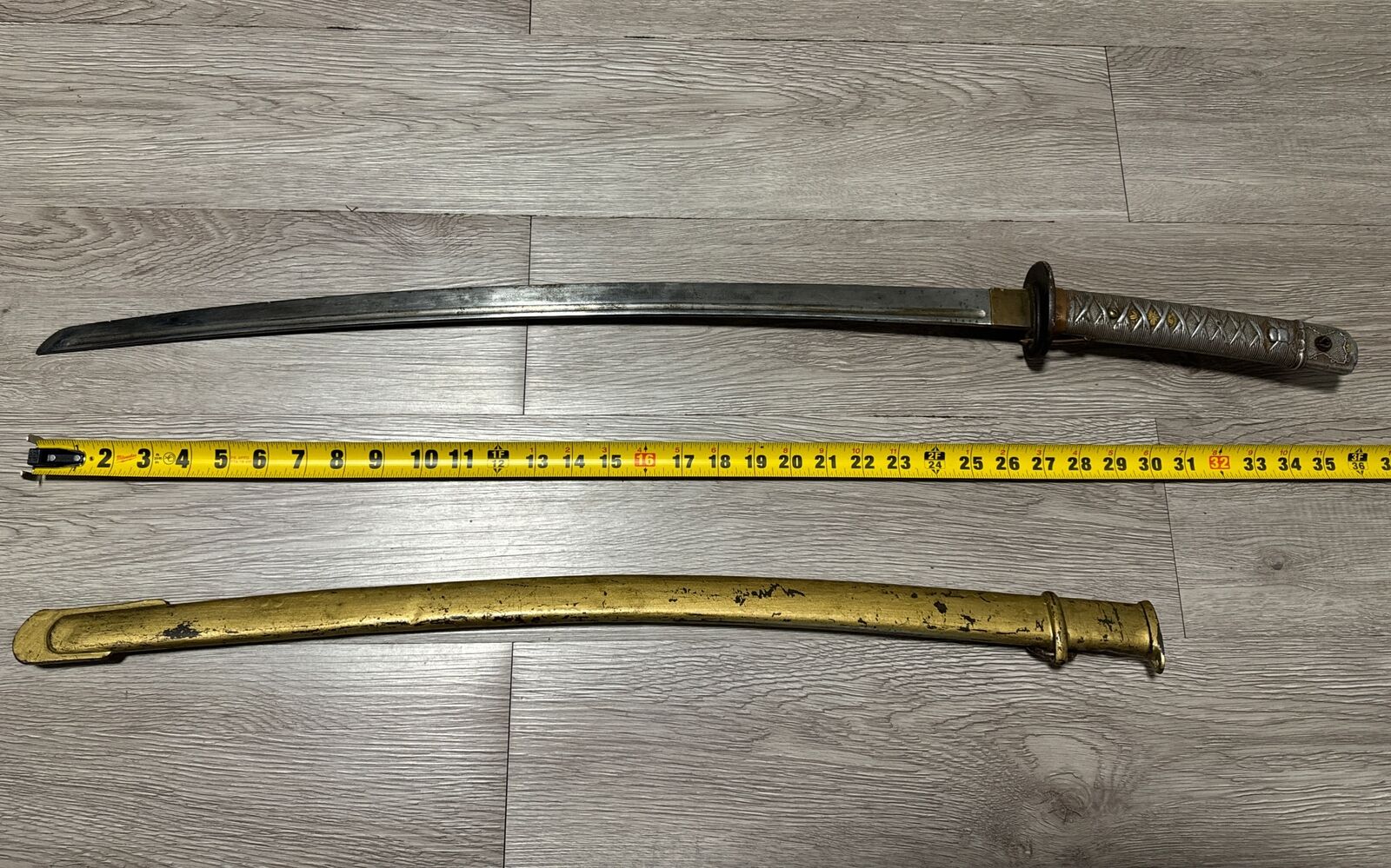 Matching WWII Japanese Samurai Sword NCO SHIN GUNTO Katana World War 2