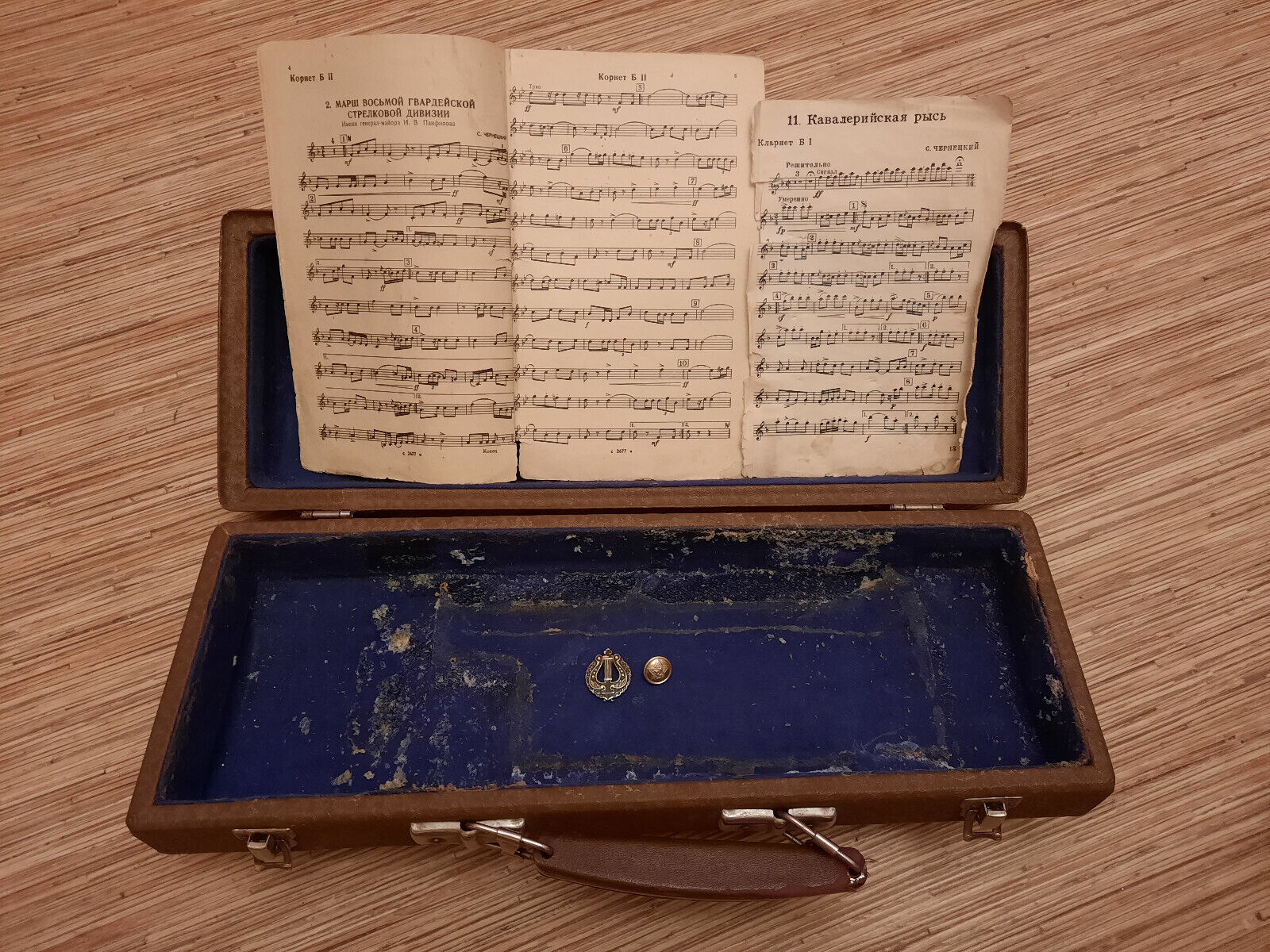 RARE Vintage Russian Soviet Case for Bb Clarinet of Military Band USSR