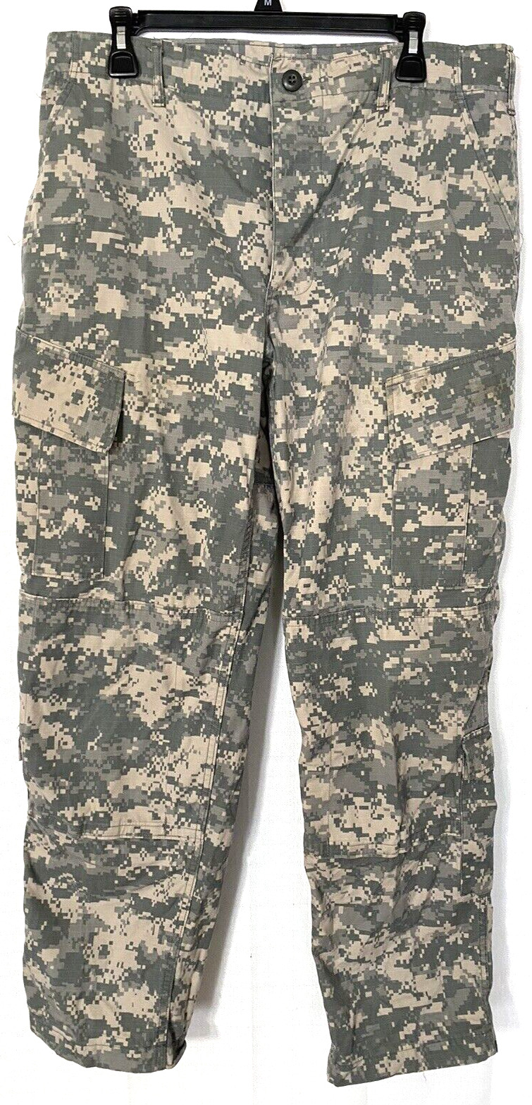 Army Combat Uniform Button Fly 8 Pocket Trousers w/Digital Camo - Medium Regular
