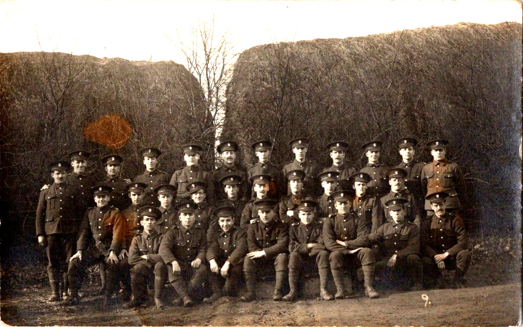 WW1 fusiliers group photo RPPC postcards A20