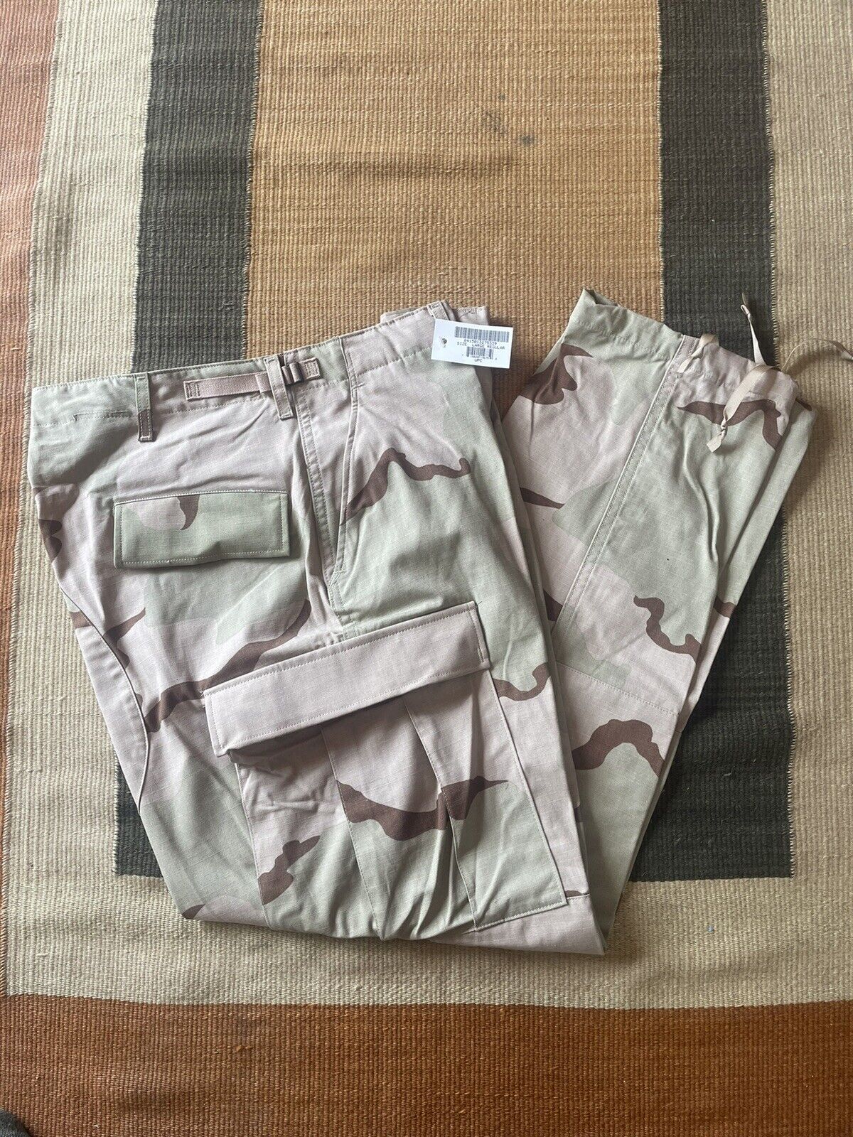 US military 3 color Desert Camouflage Combat Trousers pants NEW Large Regular