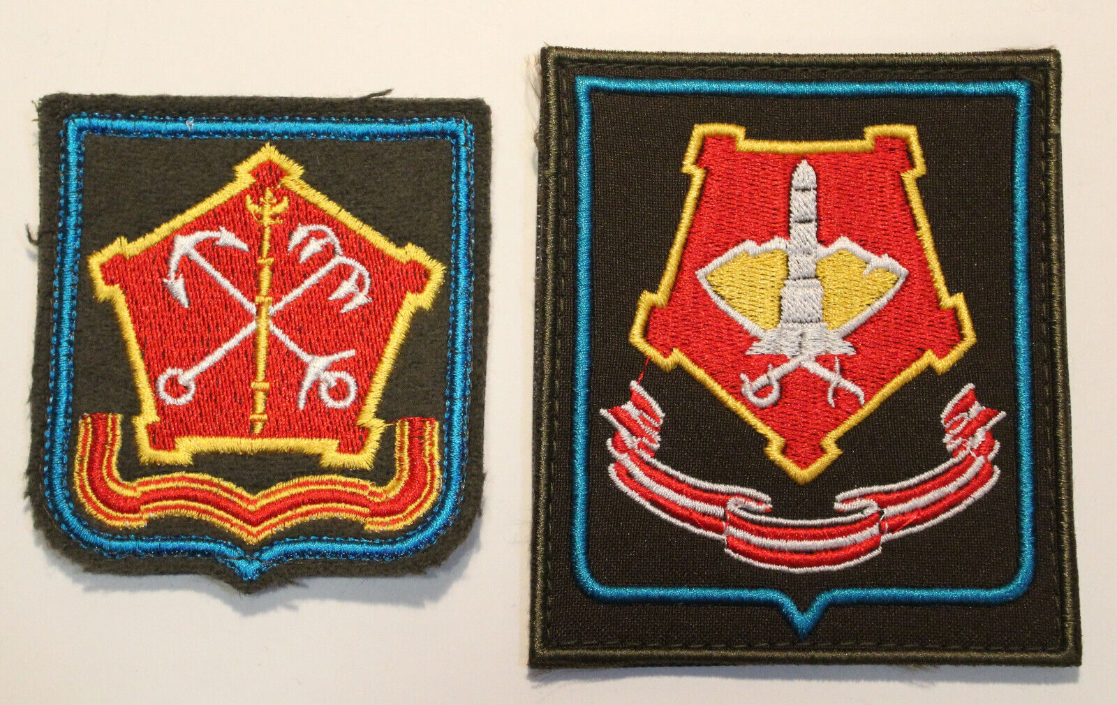 2 Current Russian Military District OSK shoulder sleeve insignia patches