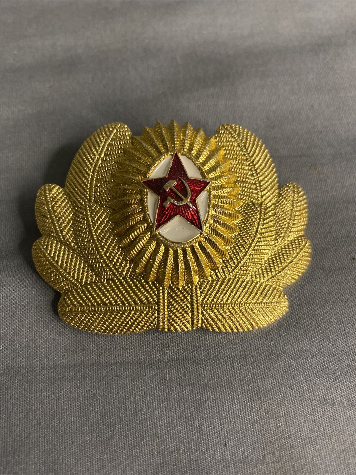 Soviet USSR  Army Military Officer Cap Hat Badge Cockade Marshal