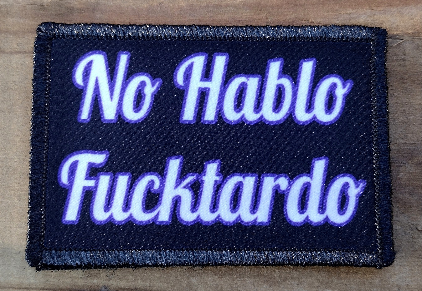 No Hablo Morale Patch Hook and Loop Army Custom Tactical Funny 2A Gear