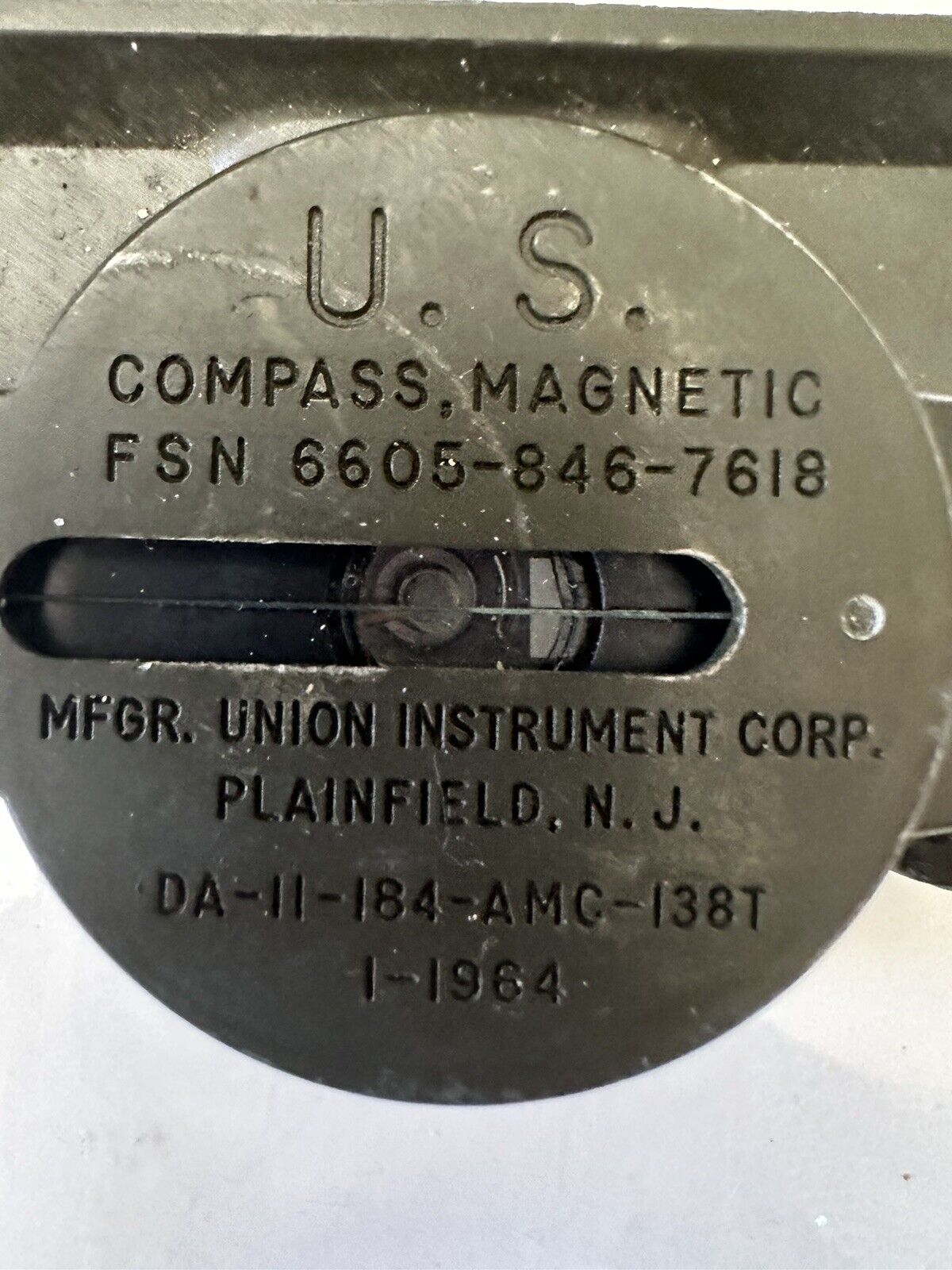 USA Military Compass And Case