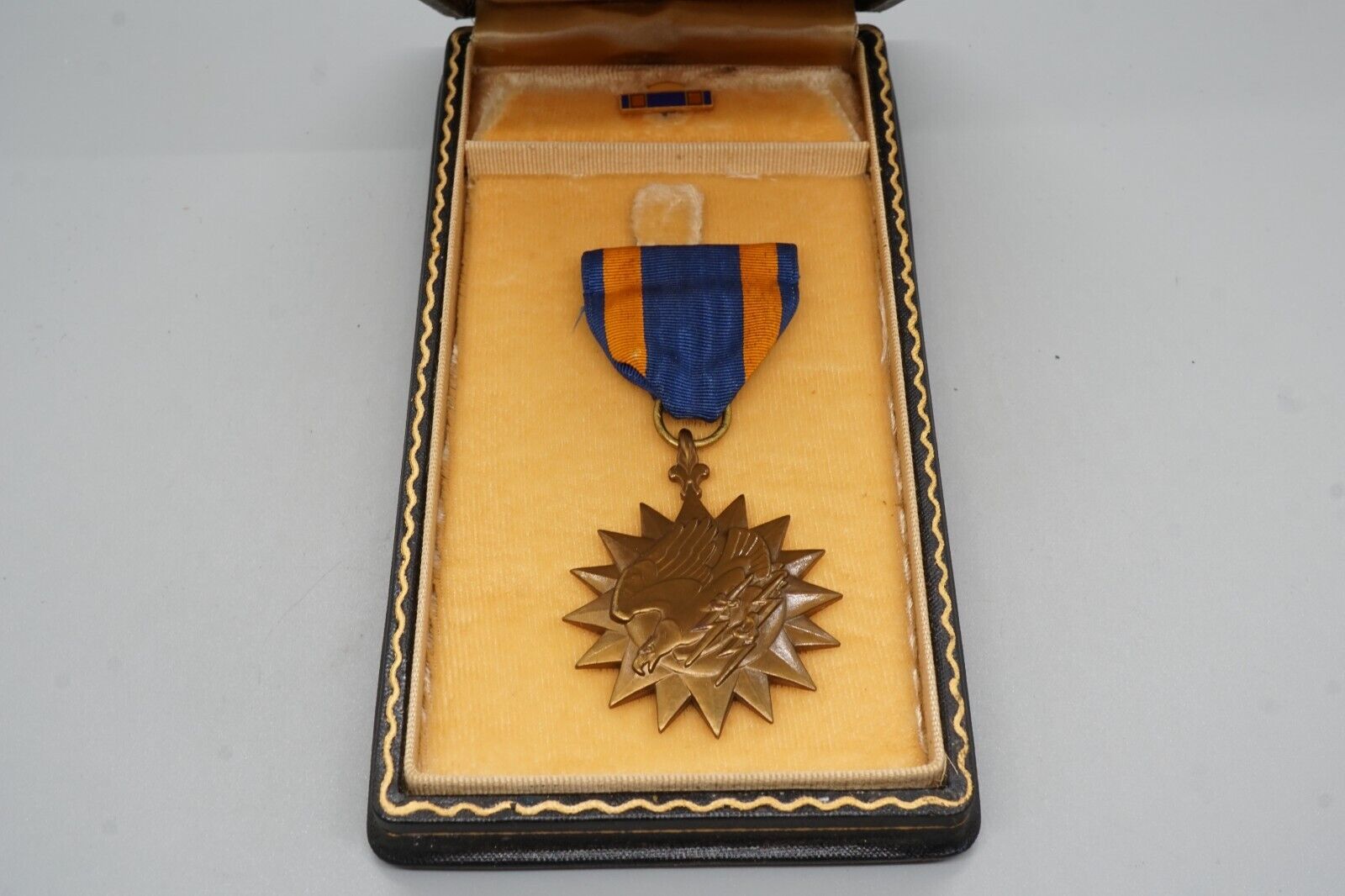 WWII Army Air Forces Air Medal Named Medal & Ribbon In Presentation Box/Case