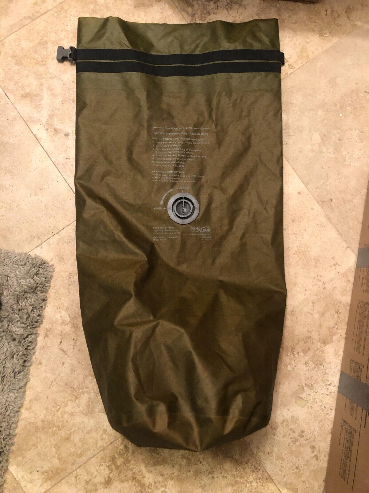 SEAL LINE Waterproof Assault Pack Liner/Compression Bag CDI# 02177