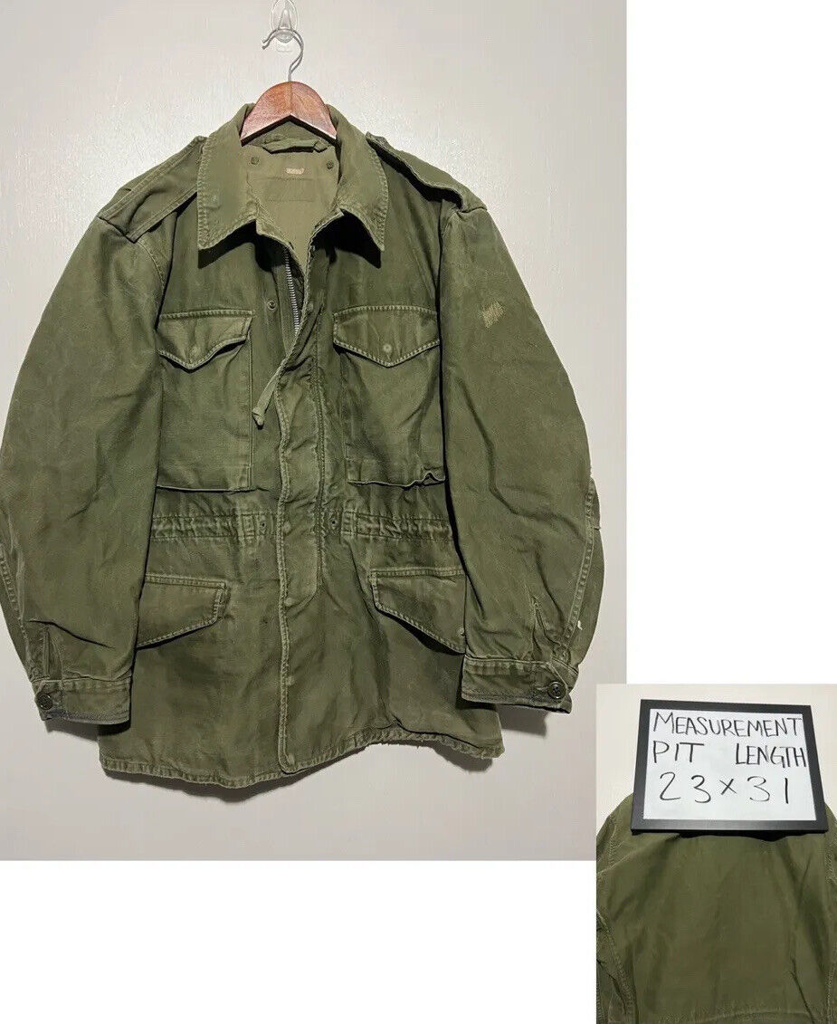 Vintage 1950s M-51 US Army Field Jacket Size Medium Long Rare EUC