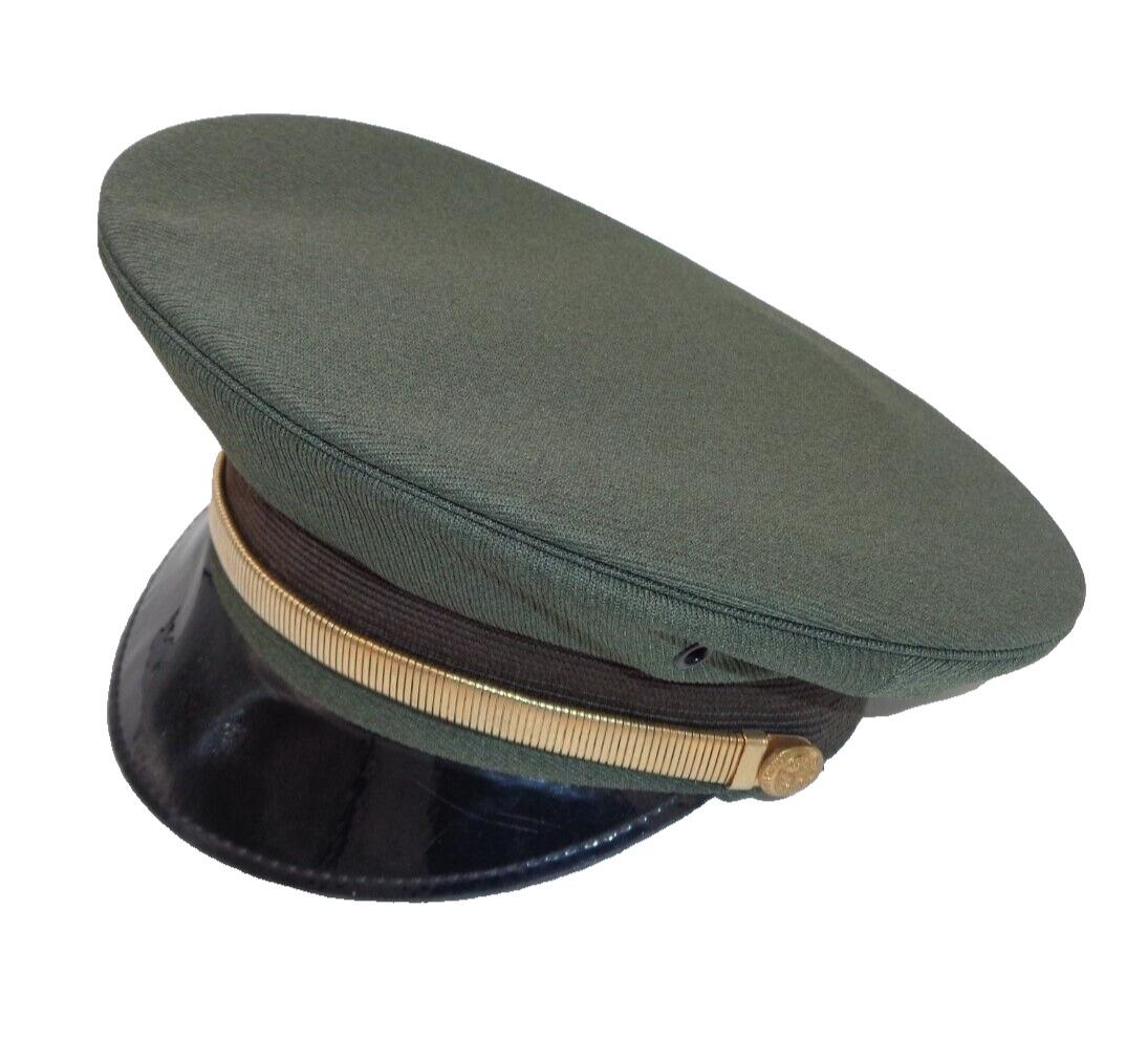 Lancaster Army Green US Military Visor Cap Sz 6-1/2 Dress Uniform Hat