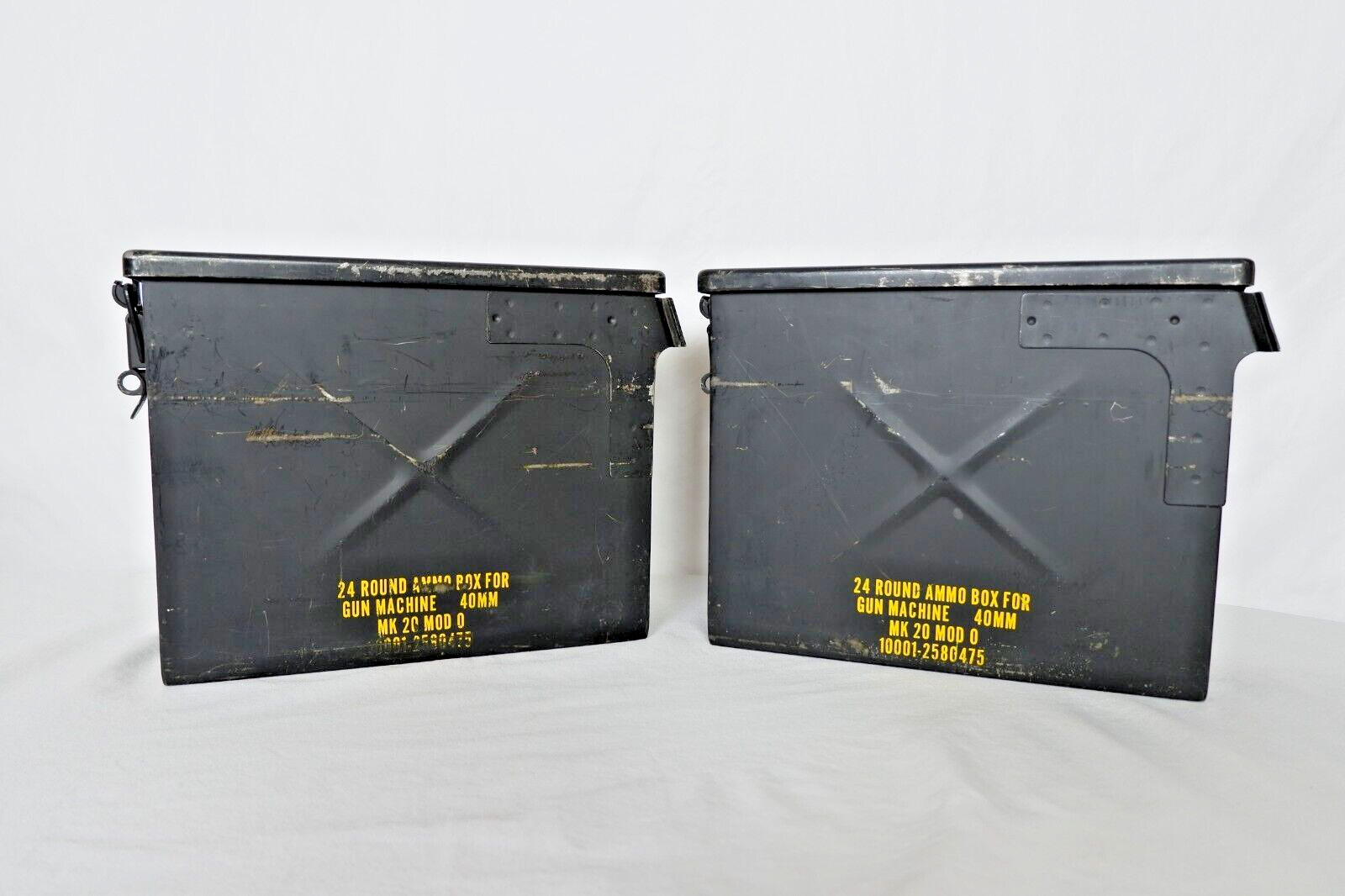 Two (2) Rare 40mm Grenade Ammo Cans MK 20 MOD 0 #10001-2580475