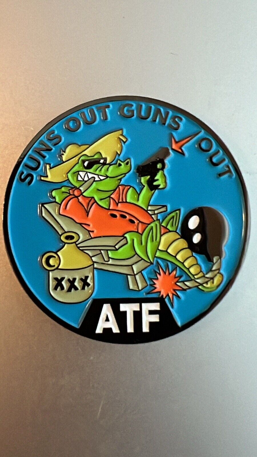 Rare ATF Challenge Coin BUREAU OF ALCOHOL TOBACCO & FIREARMS Miami Ft Lauderdale