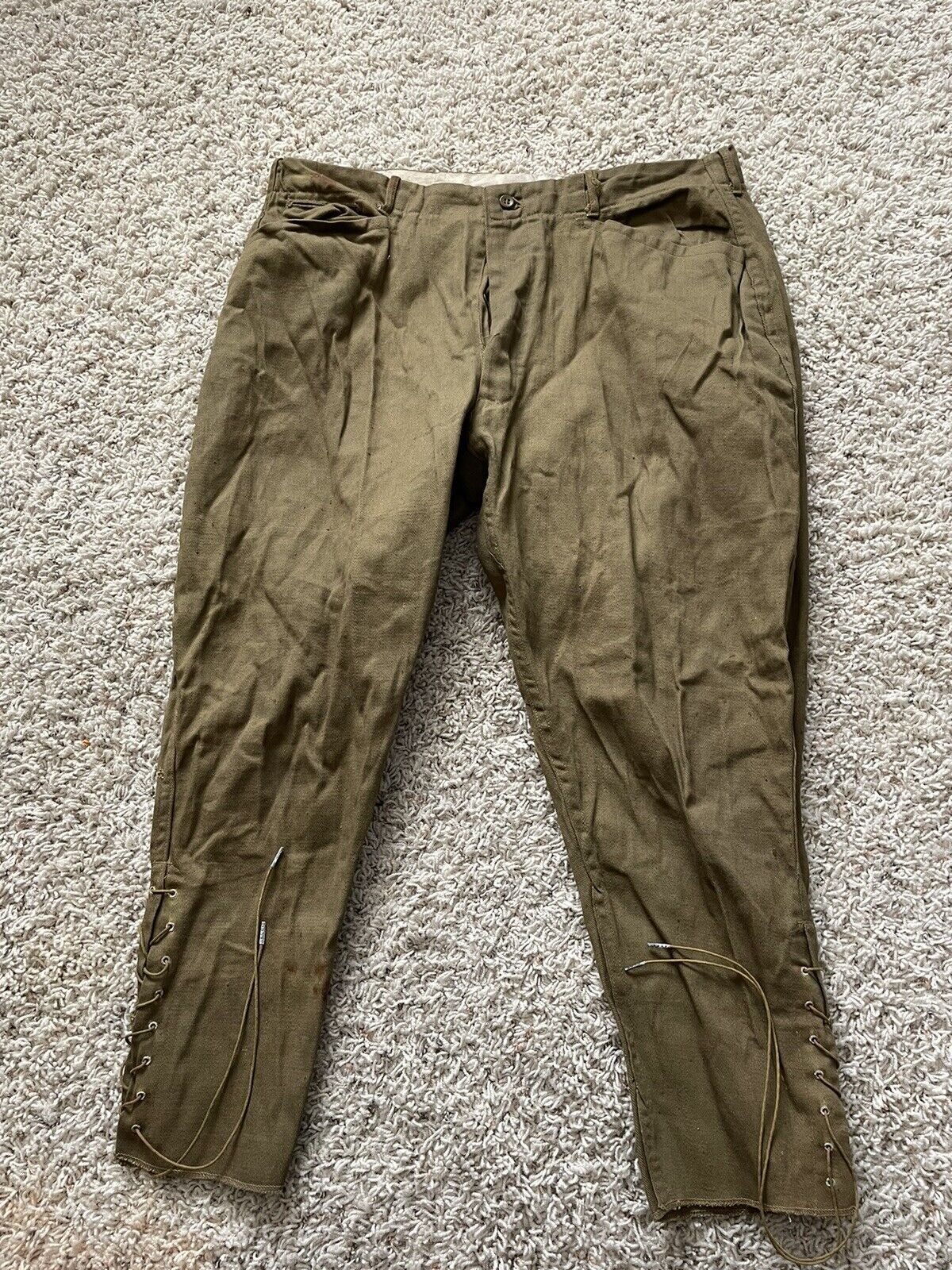 WW1 US Army Wool Pants Trousers Breeches WWI